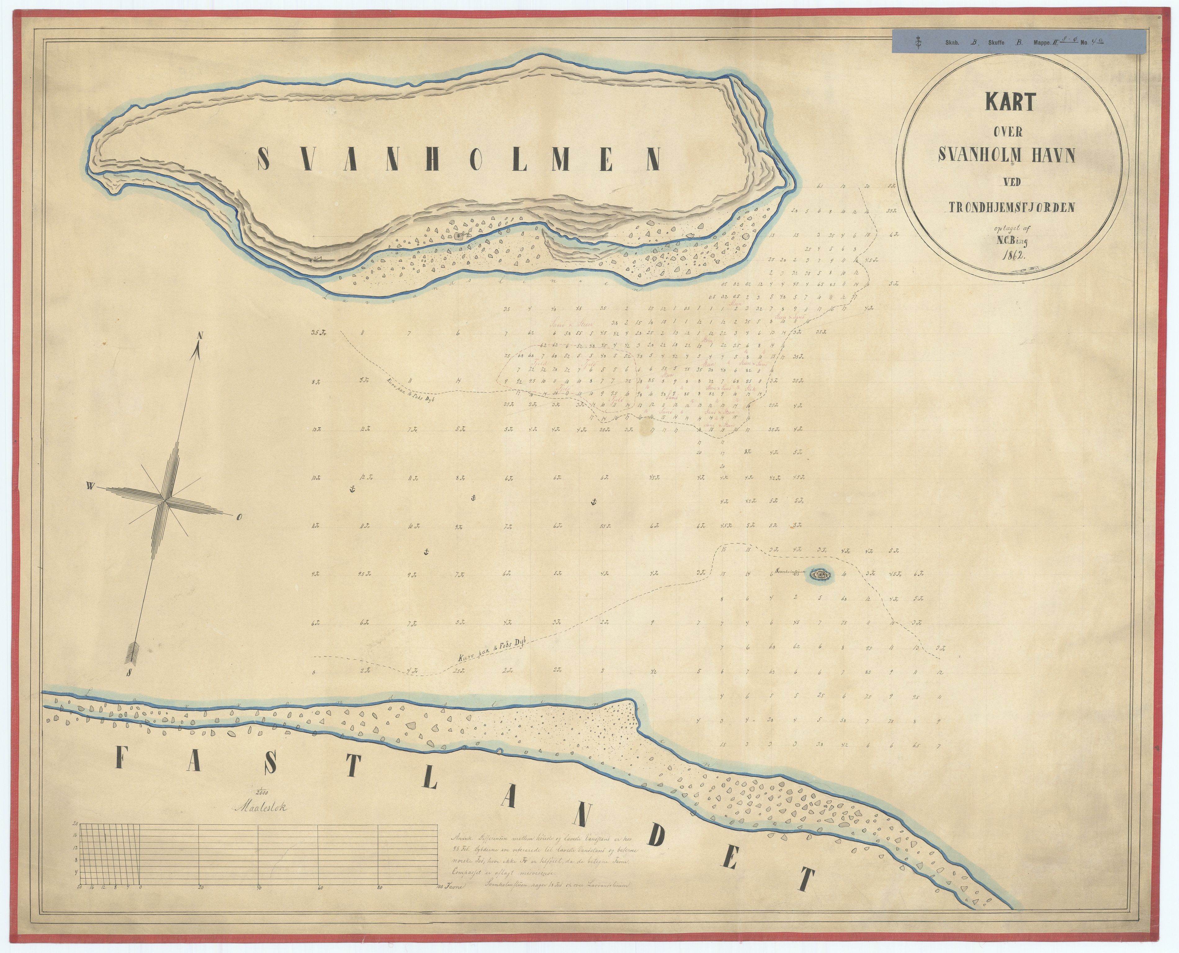 Havnedirektoratet, AV/RA-S-1604/2/T/Tf/Tf13/0001 / Havnedir-N 1201 "Kart over Sistrand i Frøien S. T. A"., 1835-1920, s. 7