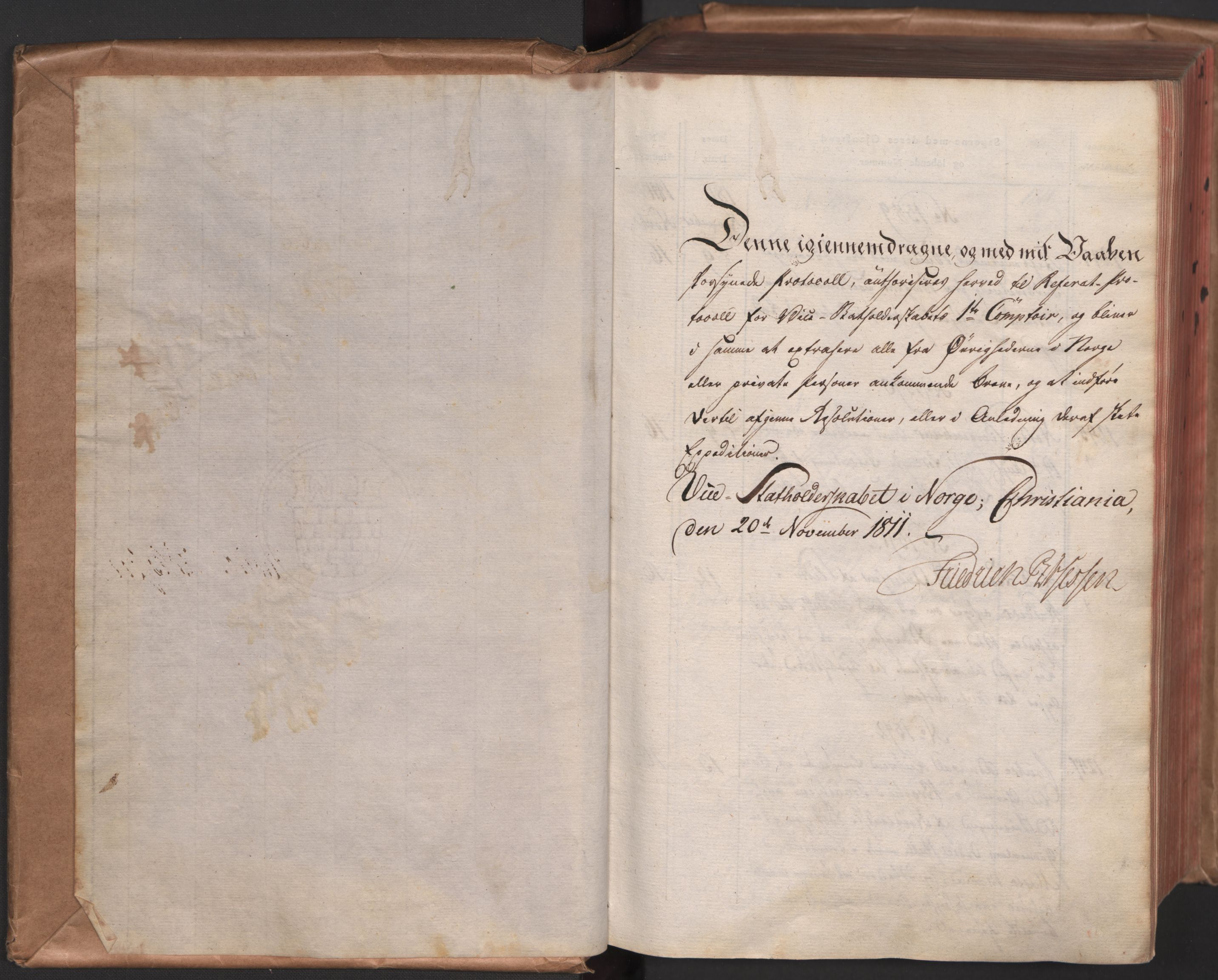 Stattholderembetet 1810-1814, 1. kontor (Kontor A), AV/RA-EA-2872/Ab/L0003: Referatprotokoll,  j.nr. 1244-2337,  l.nr. 1589-3010, 1811-1812, s. 2