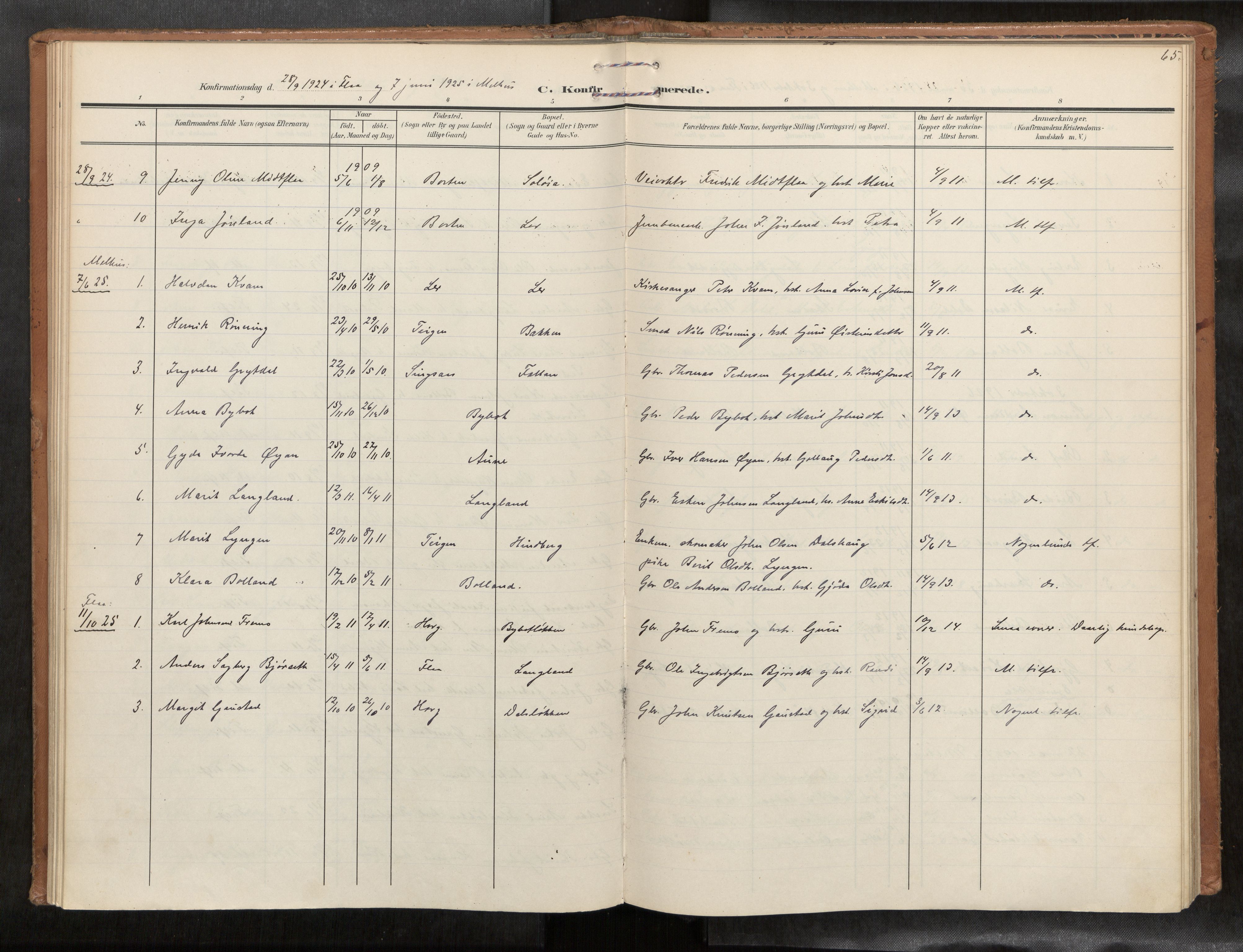 Ministerialprotokoller, klokkerbøker og fødselsregistre - Sør-Trøndelag, SAT/A-1456/693/L1119b: Ministerialbok nr. 693A02, 1906-1936, s. 65