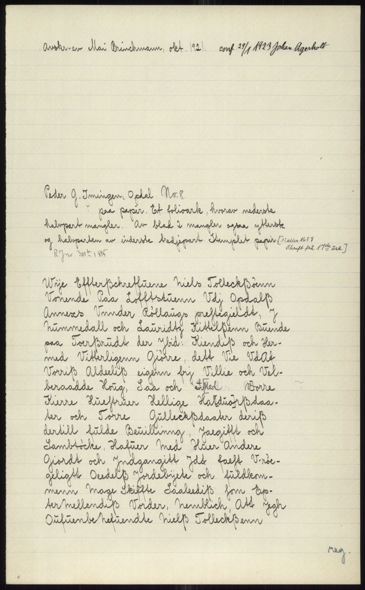 Samlinger til kildeutgivelse, Diplomavskriftsamlingen, AV/RA-EA-4053/H/Ha, s. 2022