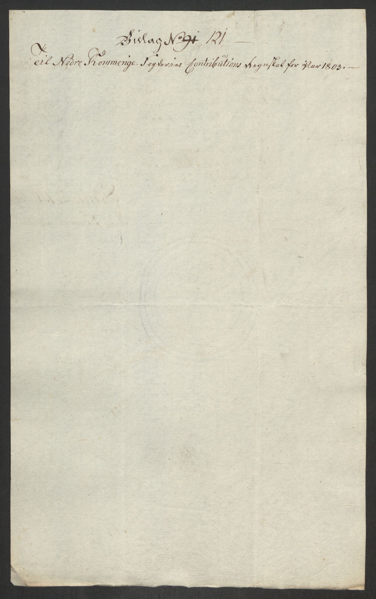 Rentekammeret inntil 1814, Reviderte regnskaper, Fogderegnskap, RA/EA-4092/R11/L0679: Fogderegnskap Nedre Romerike, 1803, s. 356
