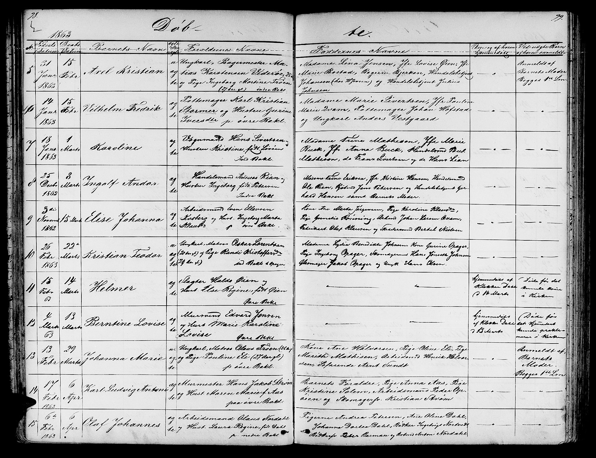 Ministerialprotokoller, klokkerbøker og fødselsregistre - Sør-Trøndelag, SAT/A-1456/604/L0219: Klokkerbok nr. 604C02, 1851-1869, s. 98-99