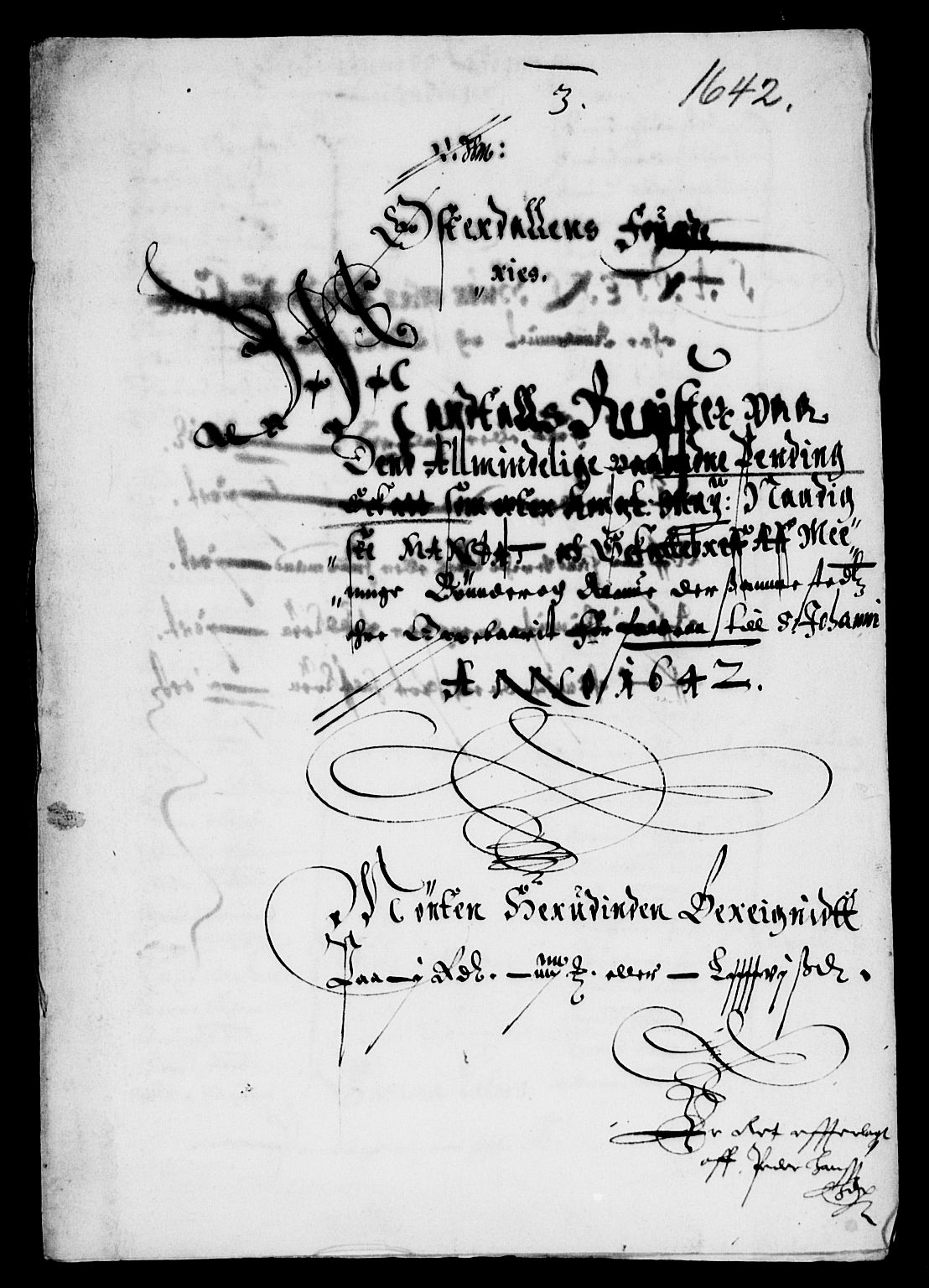 Rentekammeret inntil 1814, Reviderte regnskaper, Lensregnskaper, AV/RA-EA-5023/R/Rb/Rba/L0166: Akershus len, 1642