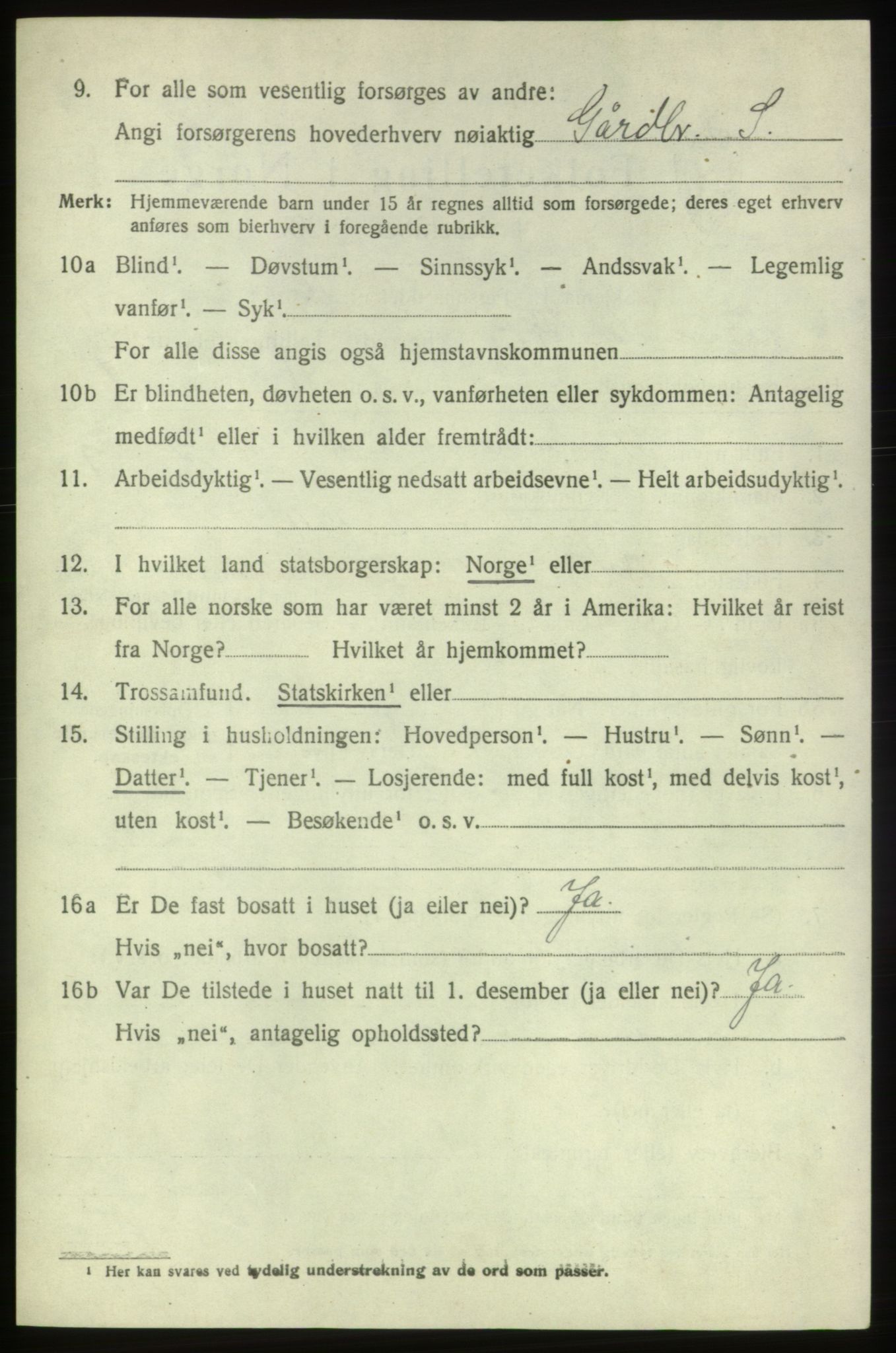 SAB, Folketelling 1920 for 1220 Bremnes herred, 1920, s. 1837