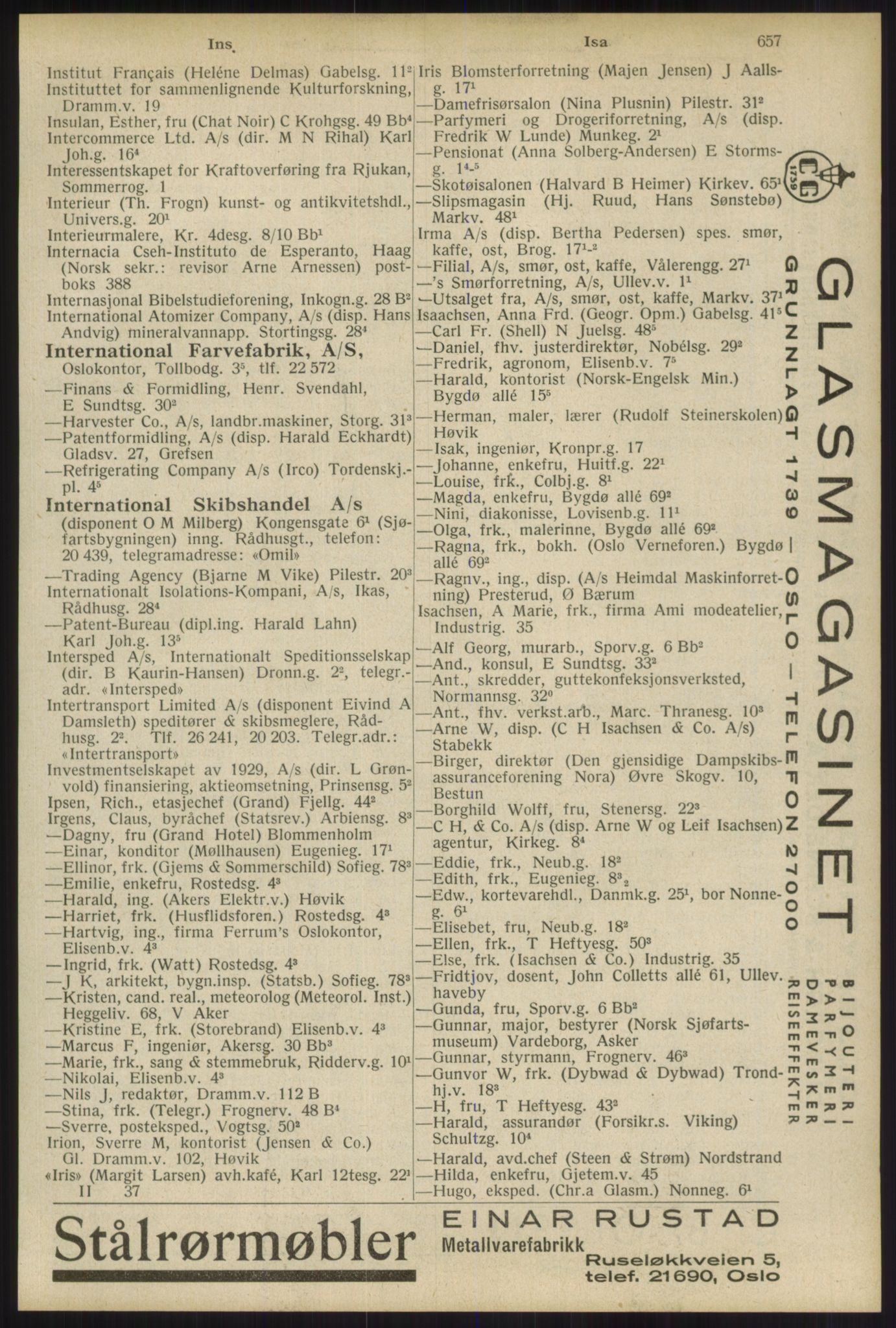 Kristiania/Oslo adressebok, PUBL/-, 1934, s. 657