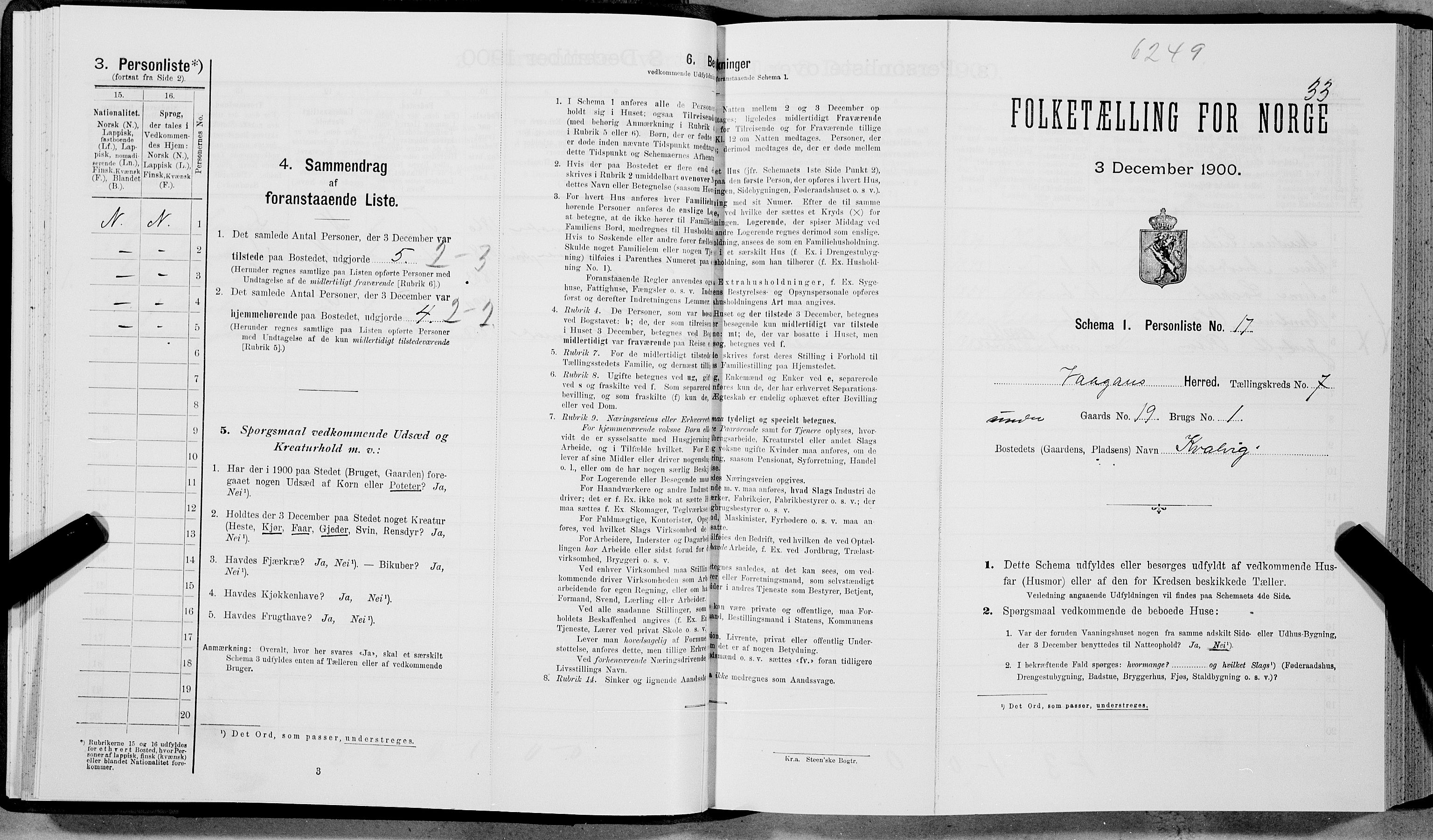 SAT, Folketelling 1900 for 1865 Vågan herred, 1900, s. 931