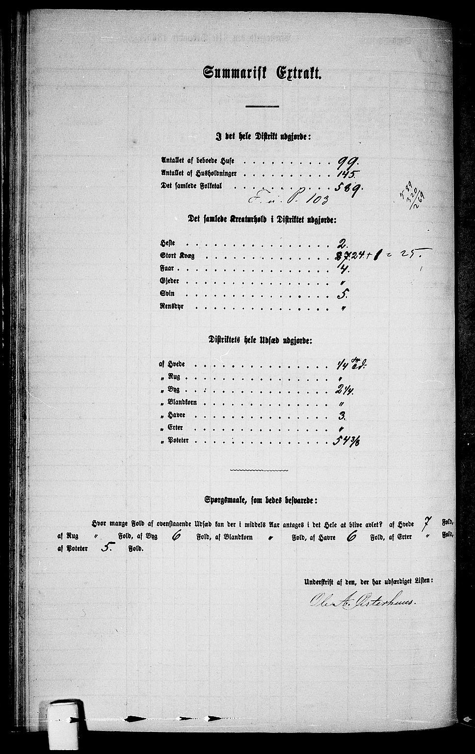 RA, Folketelling 1865 for 0920P Øyestad prestegjeld, 1865, s. 117