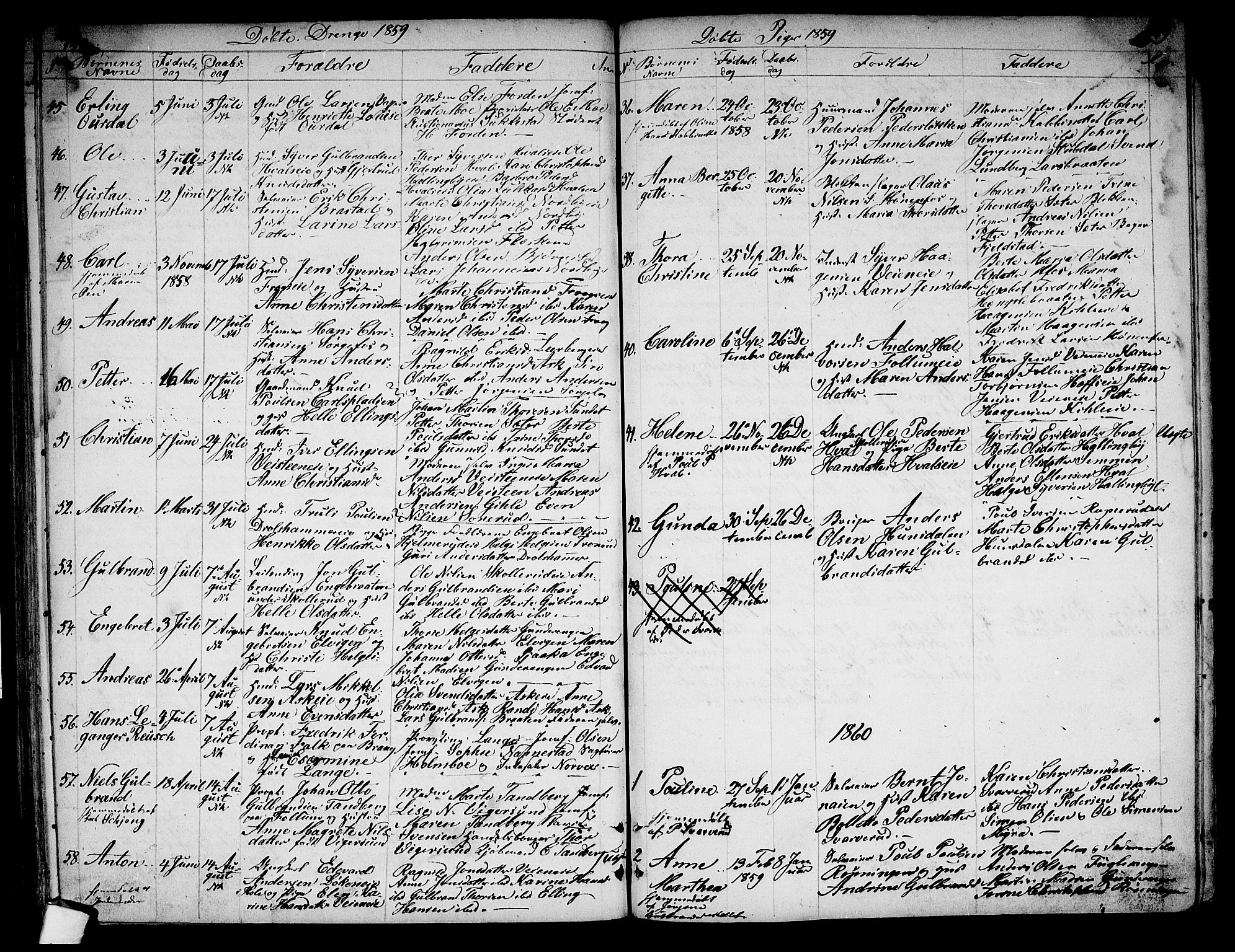 Norderhov kirkebøker, AV/SAKO-A-237/G/Ga/L0005: Klokkerbok nr. I 5, 1849-1863, s. 148-149