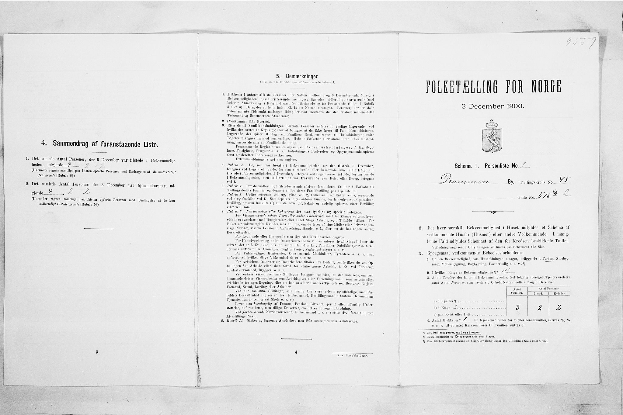 RA, Folketelling 1900 for 0602 Drammen kjøpstad, 1900, s. 7716