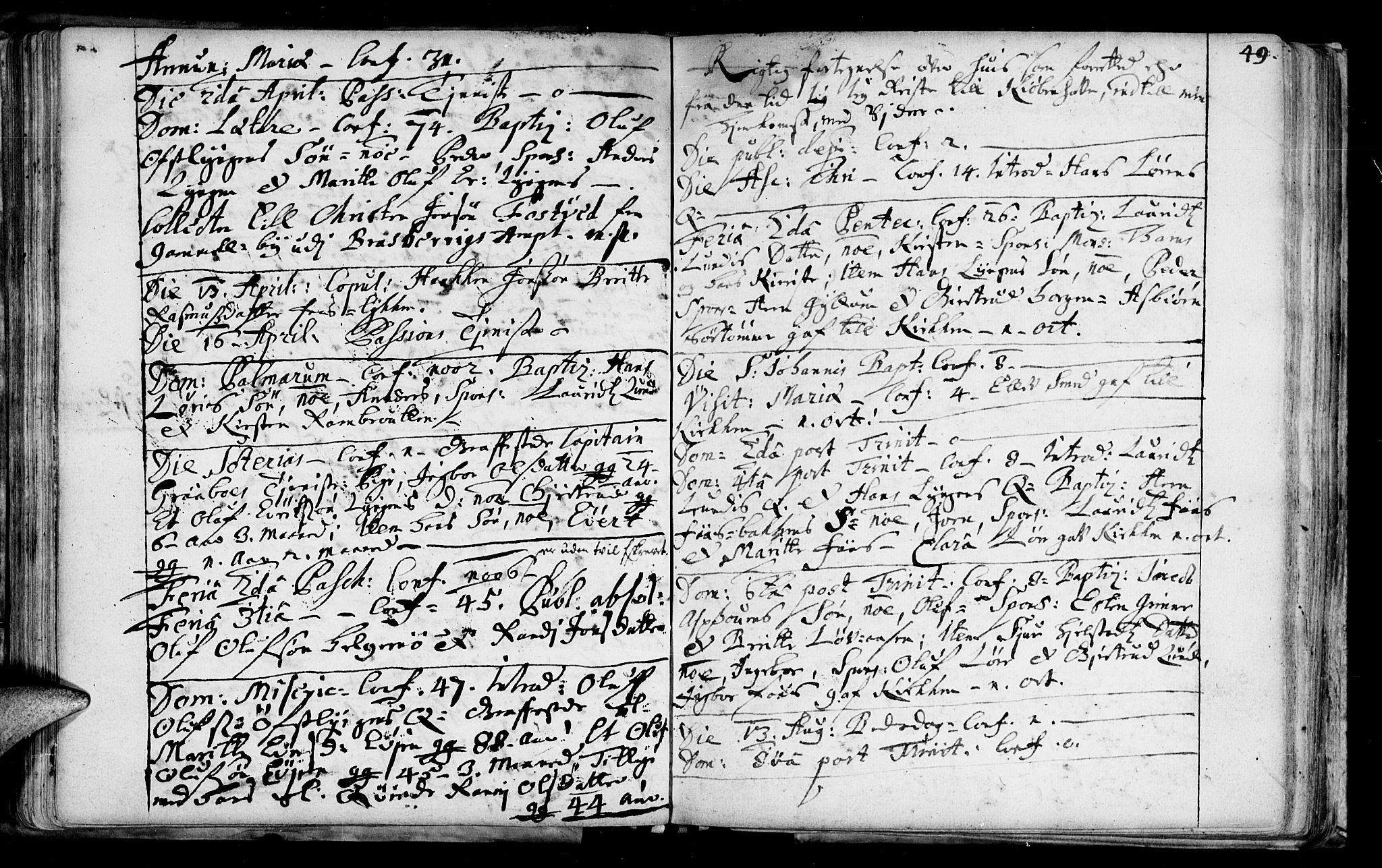 Ministerialprotokoller, klokkerbøker og fødselsregistre - Sør-Trøndelag, AV/SAT-A-1456/692/L1101: Ministerialbok nr. 692A01, 1690-1746, s. 49