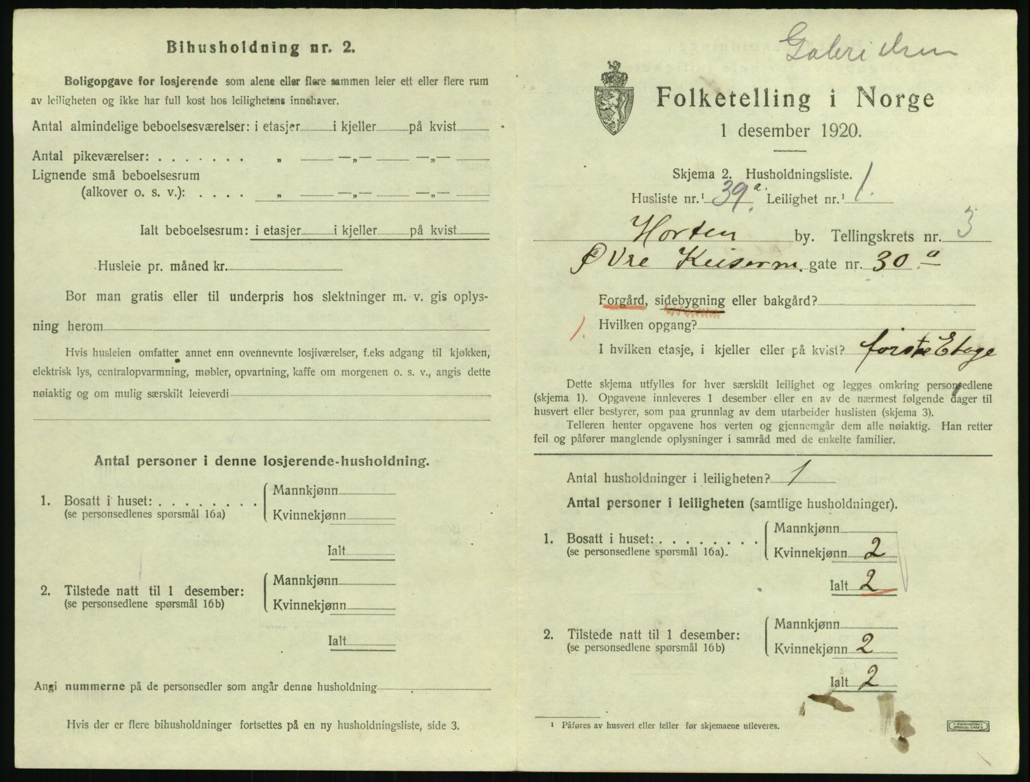 SAKO, Folketelling 1920 for 0703 Horten kjøpstad, 1920, s. 4265