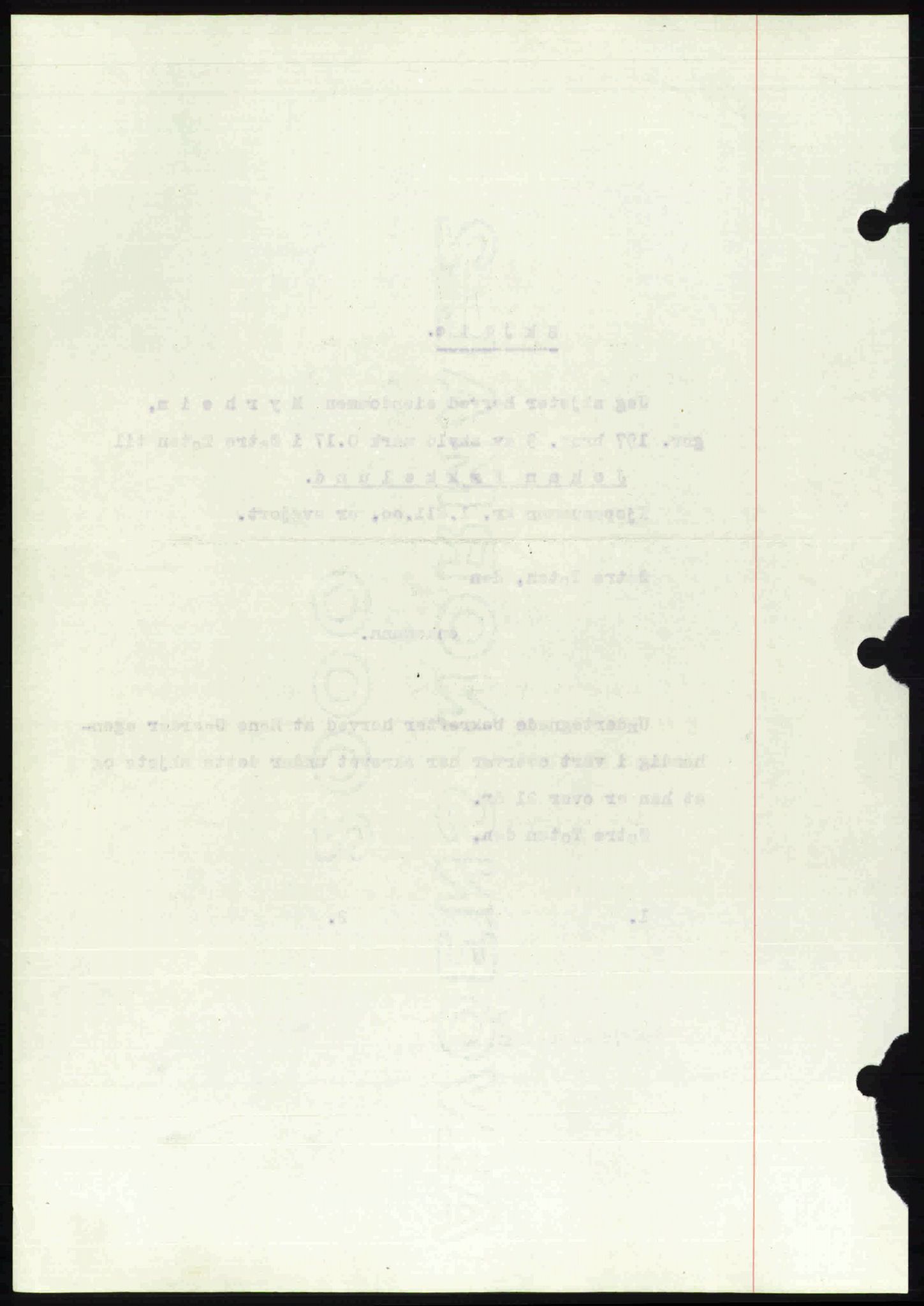 Toten tingrett, SAH/TING-006/H/Hb/Hbc/L0007: Pantebok nr. Hbc-07, 1939-1940, Dagboknr: 3369/1939