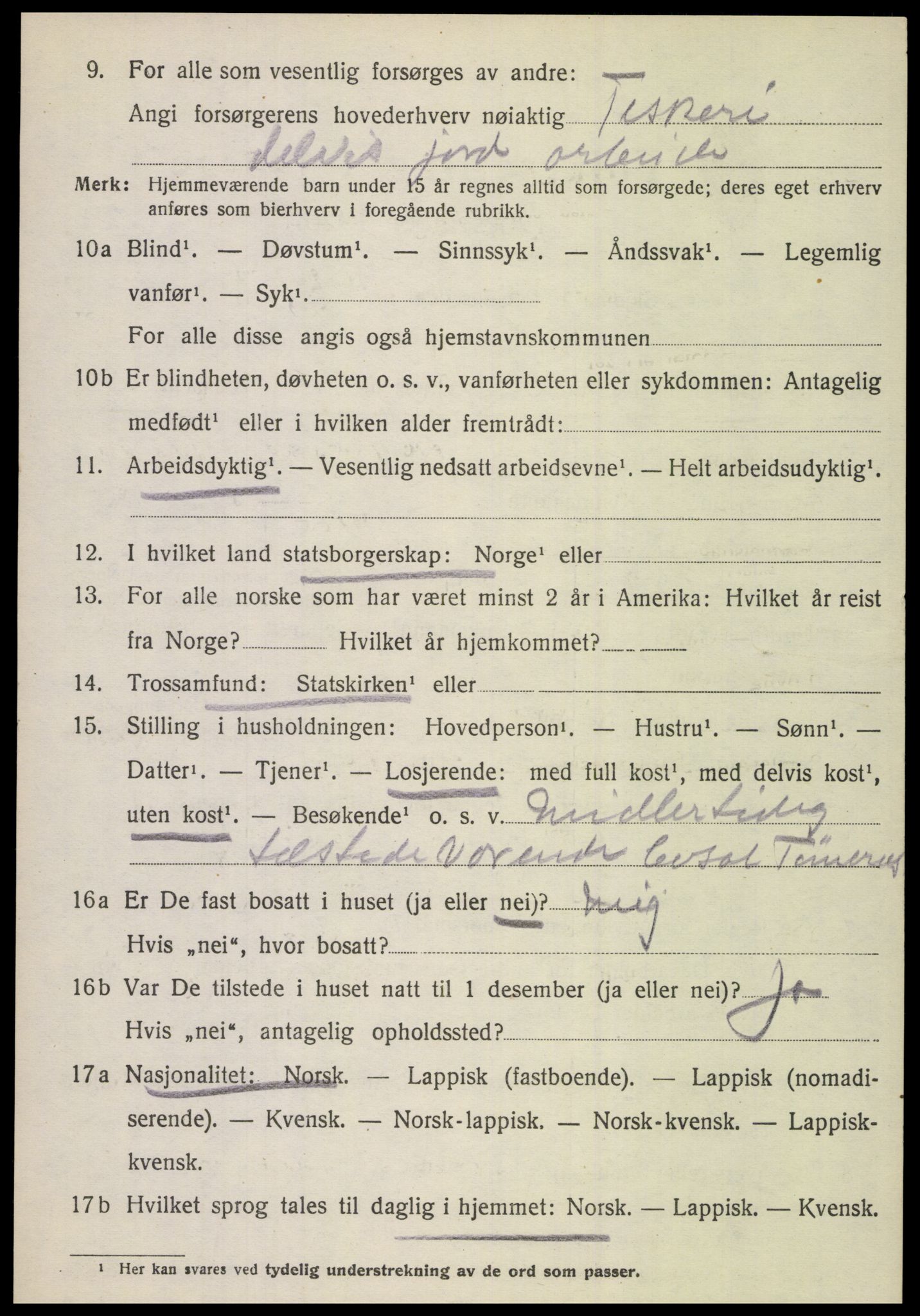 SAT, Folketelling 1920 for 1849 Hamarøy herred, 1920, s. 2775