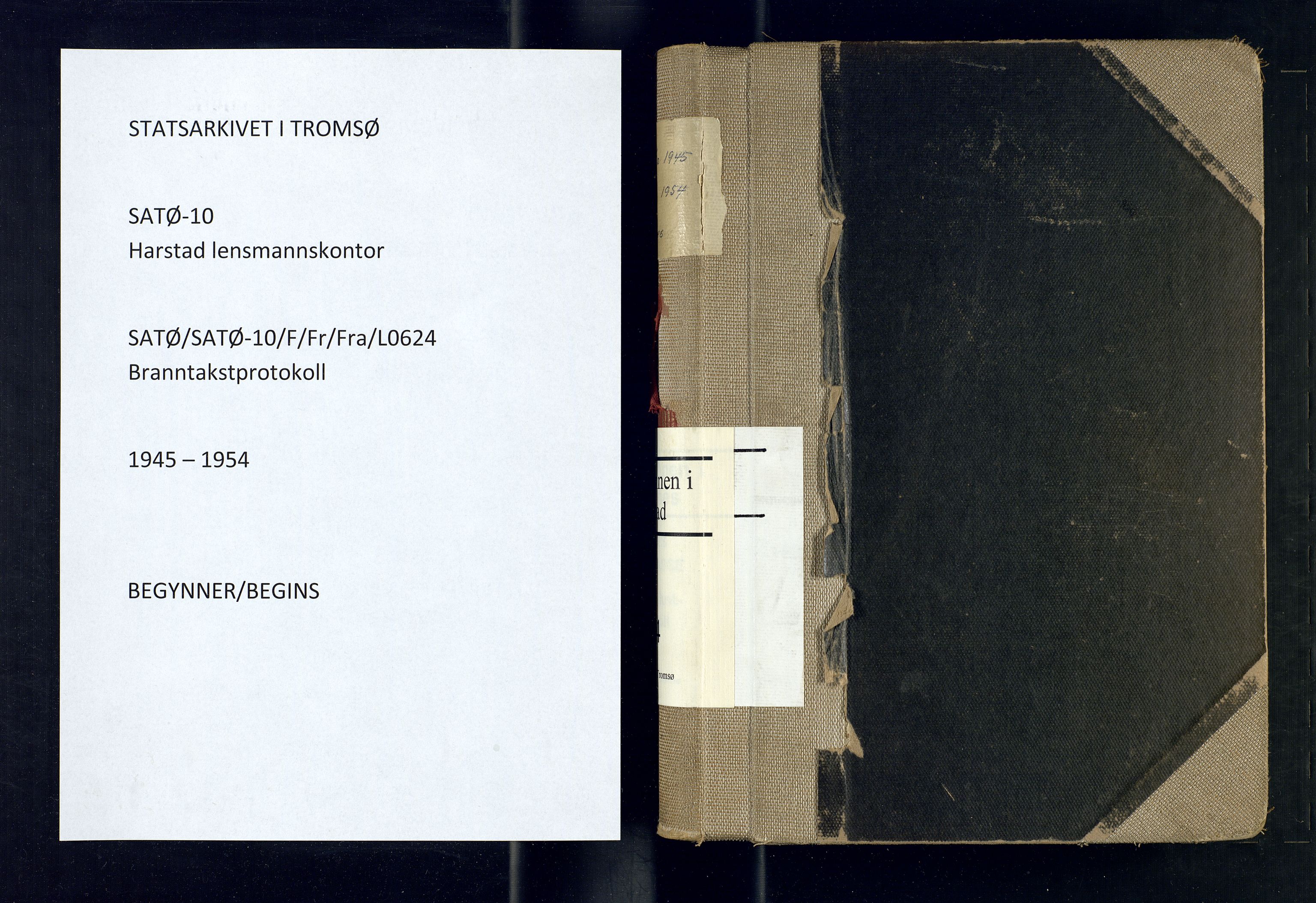 Harstad lensmannskontor, AV/SATØ-SATØ-10/F/Fr/Fra/L0624: Branntakstprotokoll (S), 1945-1954
