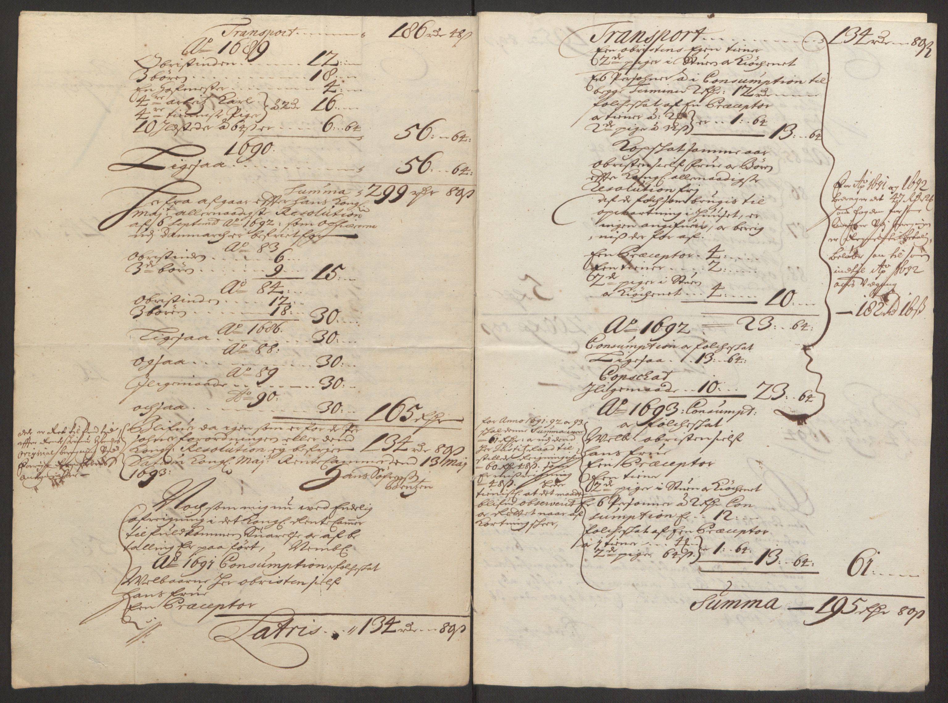 Rentekammeret inntil 1814, Reviderte regnskaper, Fogderegnskap, AV/RA-EA-4092/R16/L1034: Fogderegnskap Hedmark, 1693, s. 269