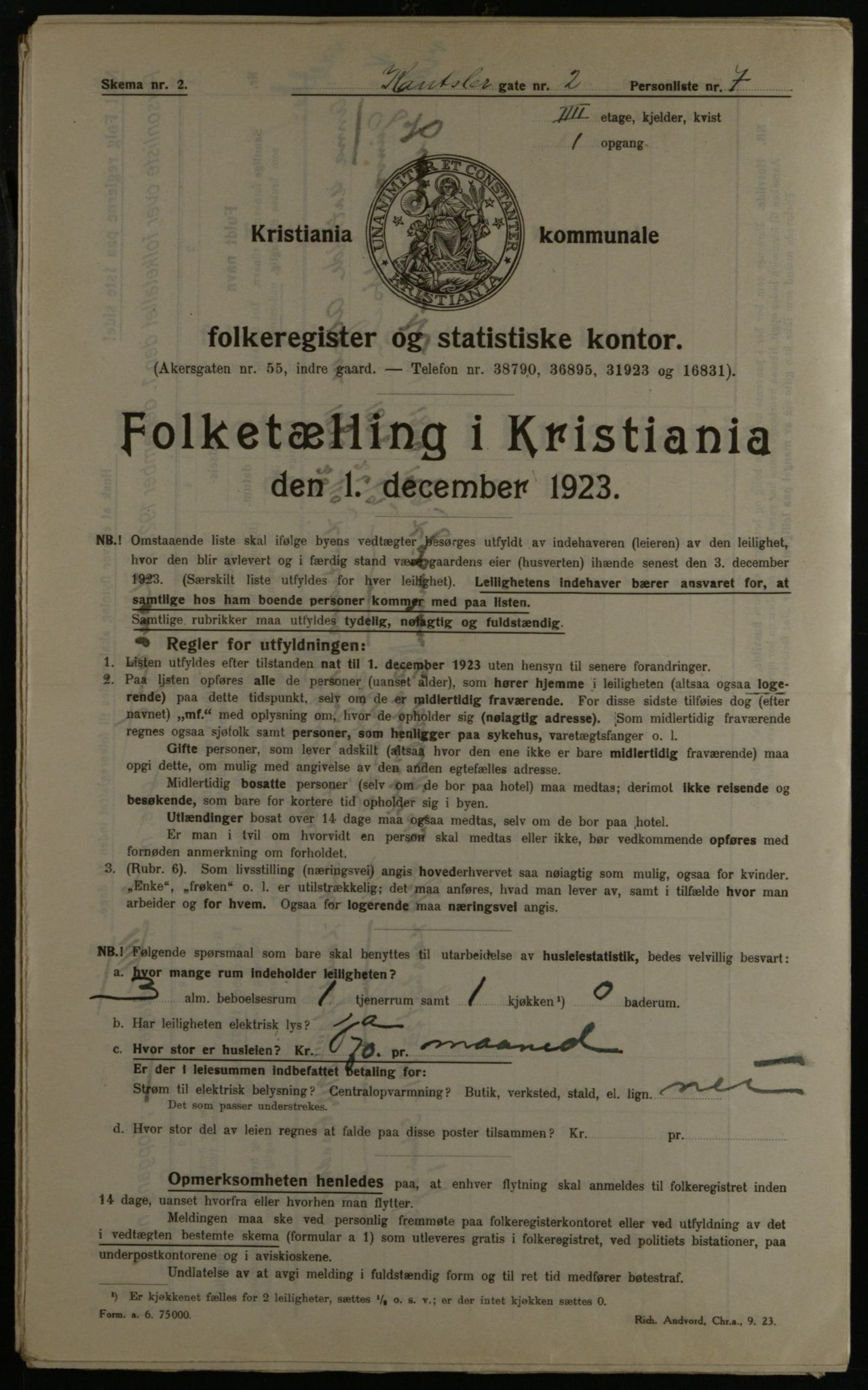 OBA, Kommunal folketelling 1.12.1923 for Kristiania, 1923, s. 53846