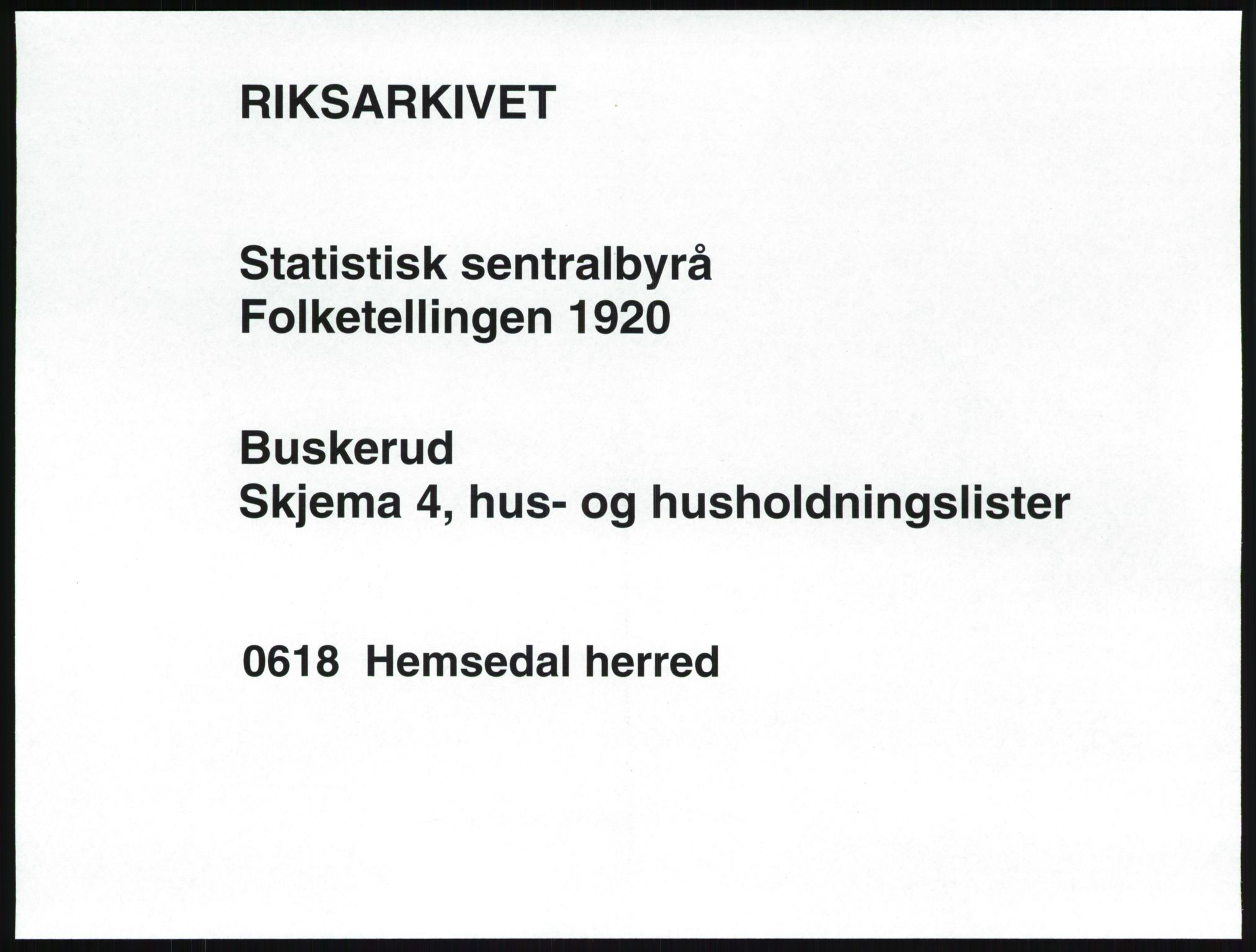 SAKO, Folketelling 1920 for 0618 Hemsedal herred, 1920, s. 29