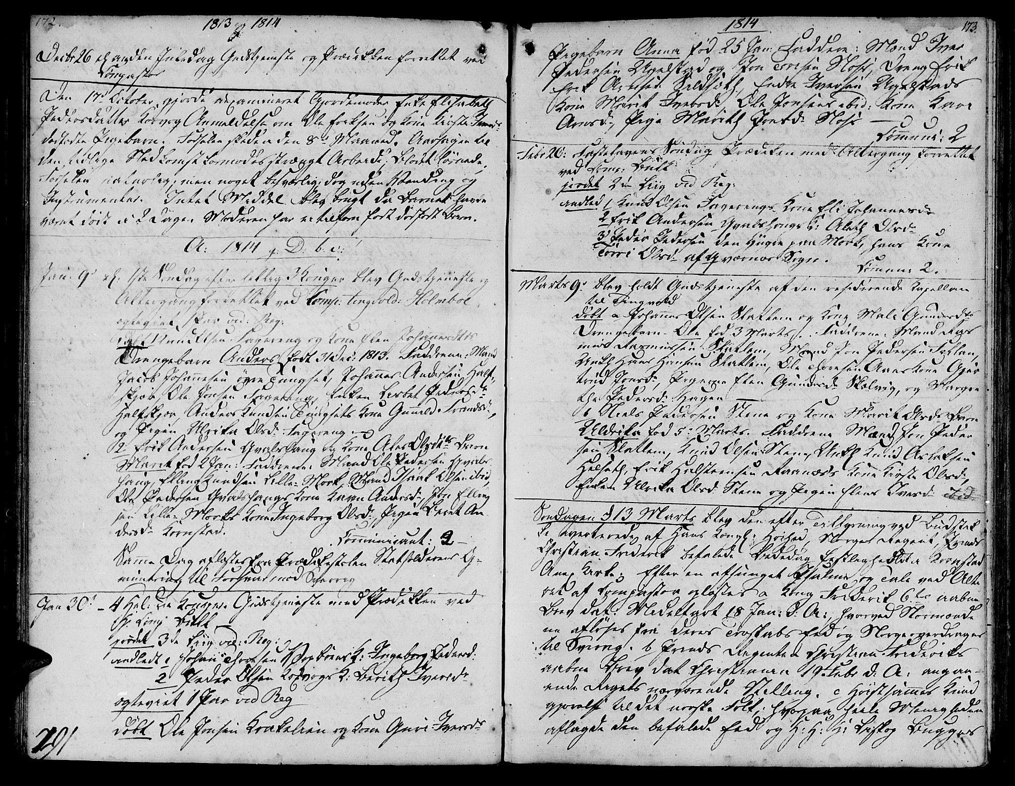 Ministerialprotokoller, klokkerbøker og fødselsregistre - Møre og Romsdal, AV/SAT-A-1454/570/L0830: Ministerialbok nr. 570A04, 1789-1819, s. 172-173