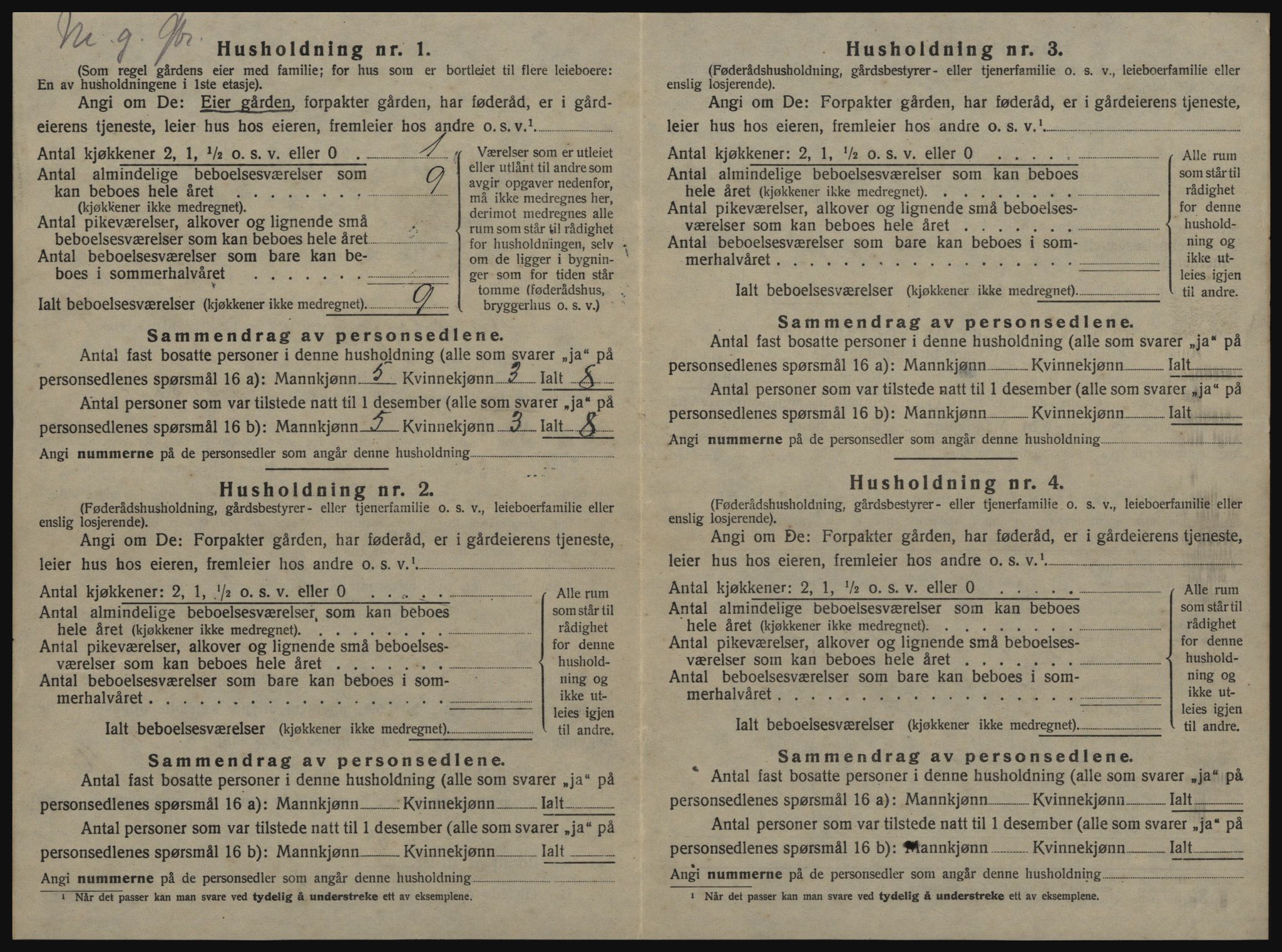 SAT, Folketelling 1920 for 1662 Klæbu herred, 1920, s. 349