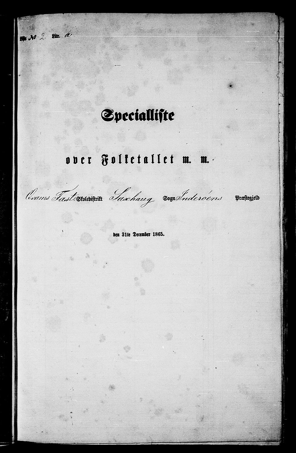 RA, Folketelling 1865 for 1729P Inderøy prestegjeld, 1865, s. 36