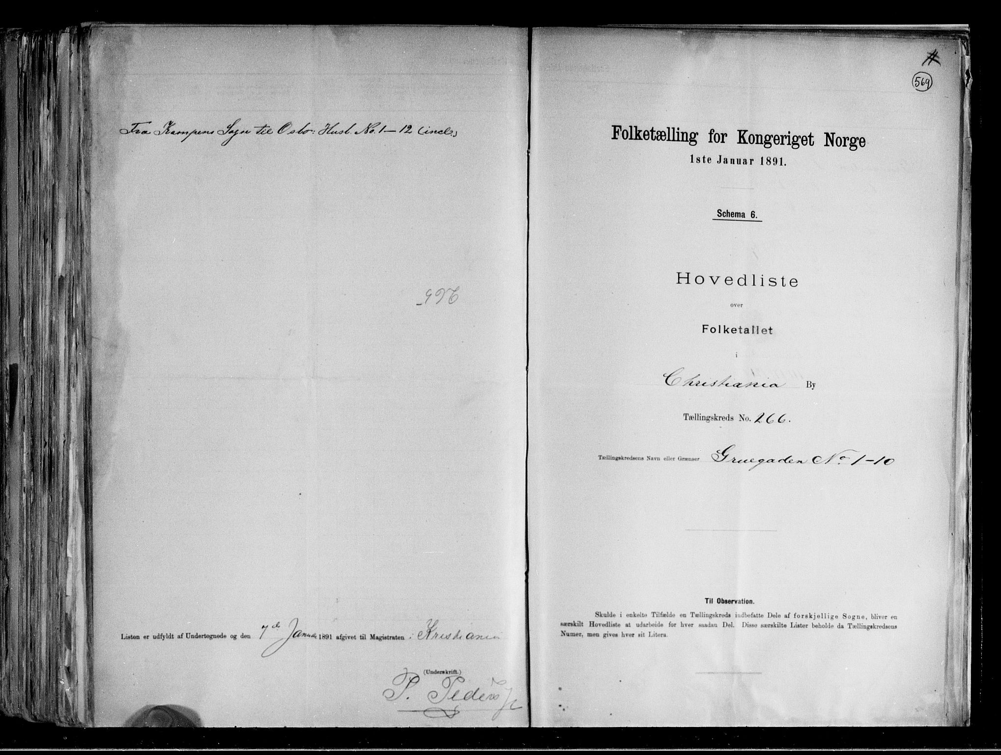 RA, Folketelling 1891 for 0301 Kristiania kjøpstad, 1891, s. 160868