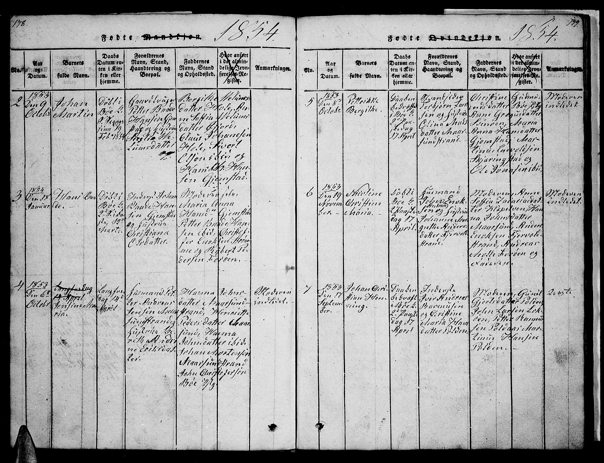 Ministerialprotokoller, klokkerbøker og fødselsregistre - Nordland, AV/SAT-A-1459/891/L1312: Klokkerbok nr. 891C01, 1820-1856, s. 178-179