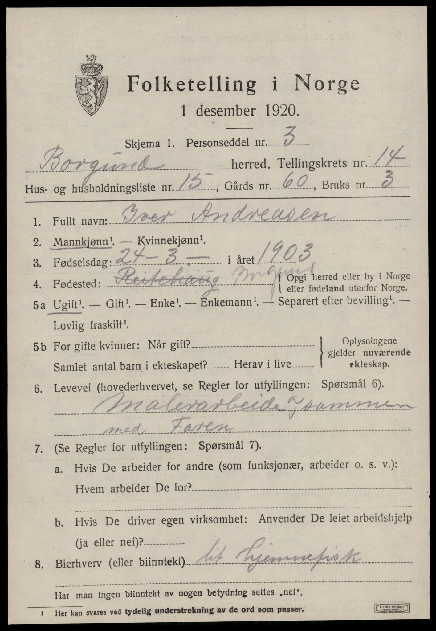 SAT, Folketelling 1920 for 1531 Borgund herred, 1920, s. 11250