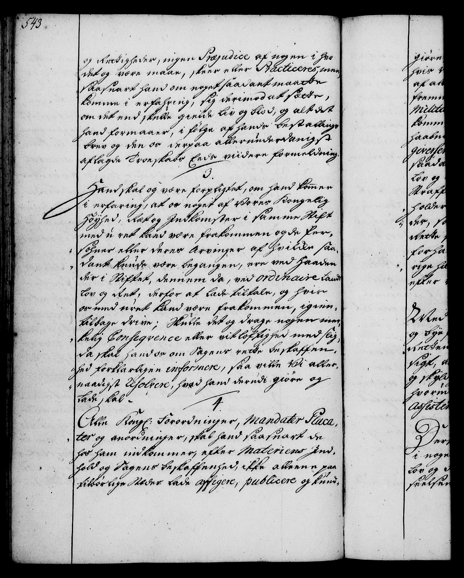 Rentekammeret, Kammerkanselliet, RA/EA-3111/G/Gg/Ggi/L0002: Norsk instruksjonsprotokoll med register (merket RK 53.35), 1729-1751, s. 543