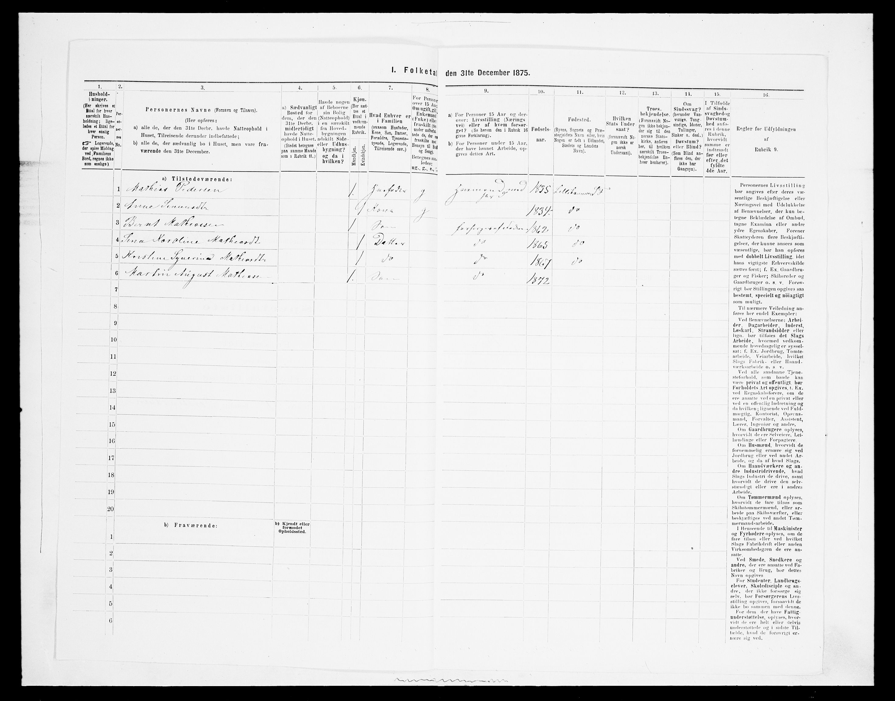 SAH, Folketelling 1875 for 0524L Fåberg prestegjeld, Fåberg sokn og Lillehammer landsokn, 1875, s. 1723