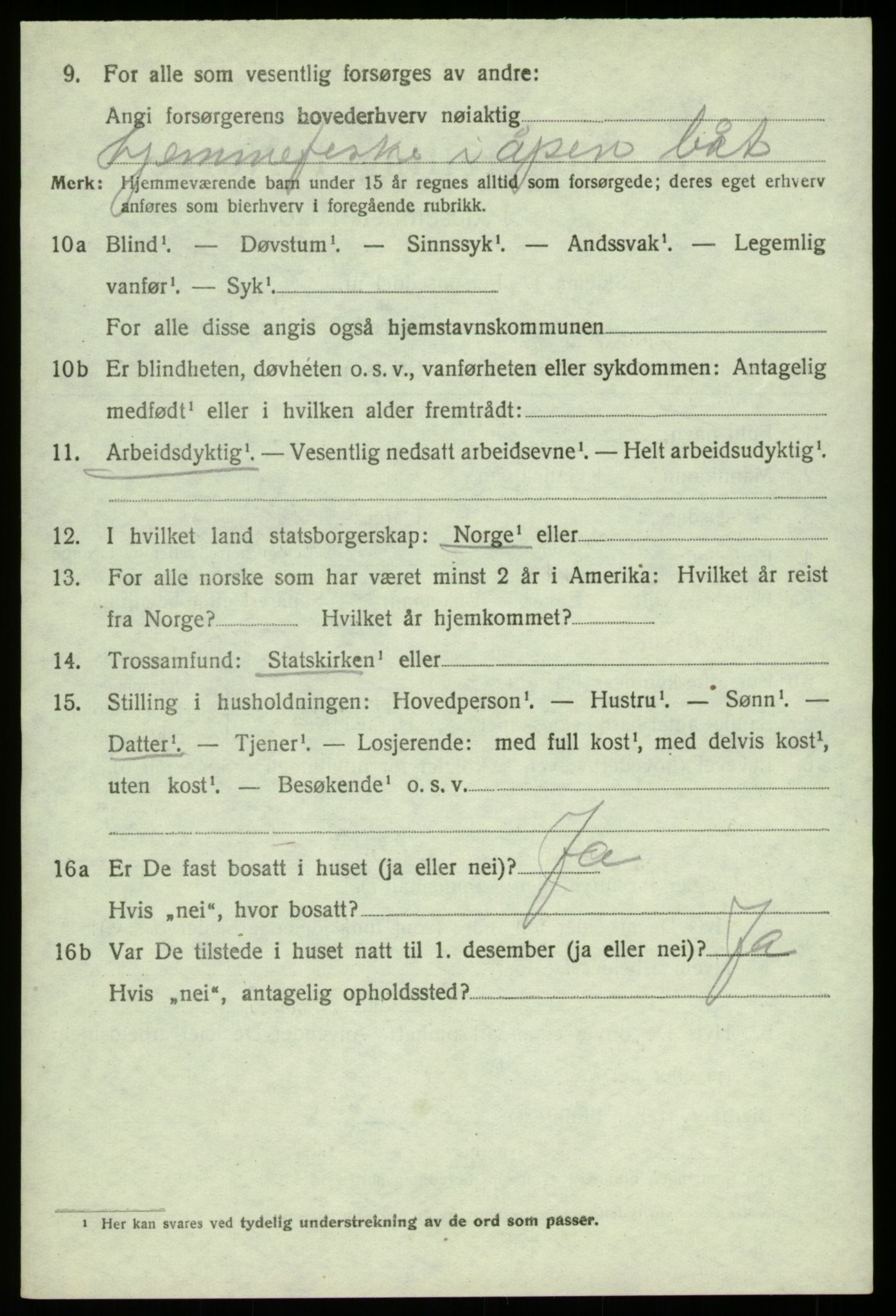 SAB, Folketelling 1920 for 1246 Fjell herred, 1920, s. 6389