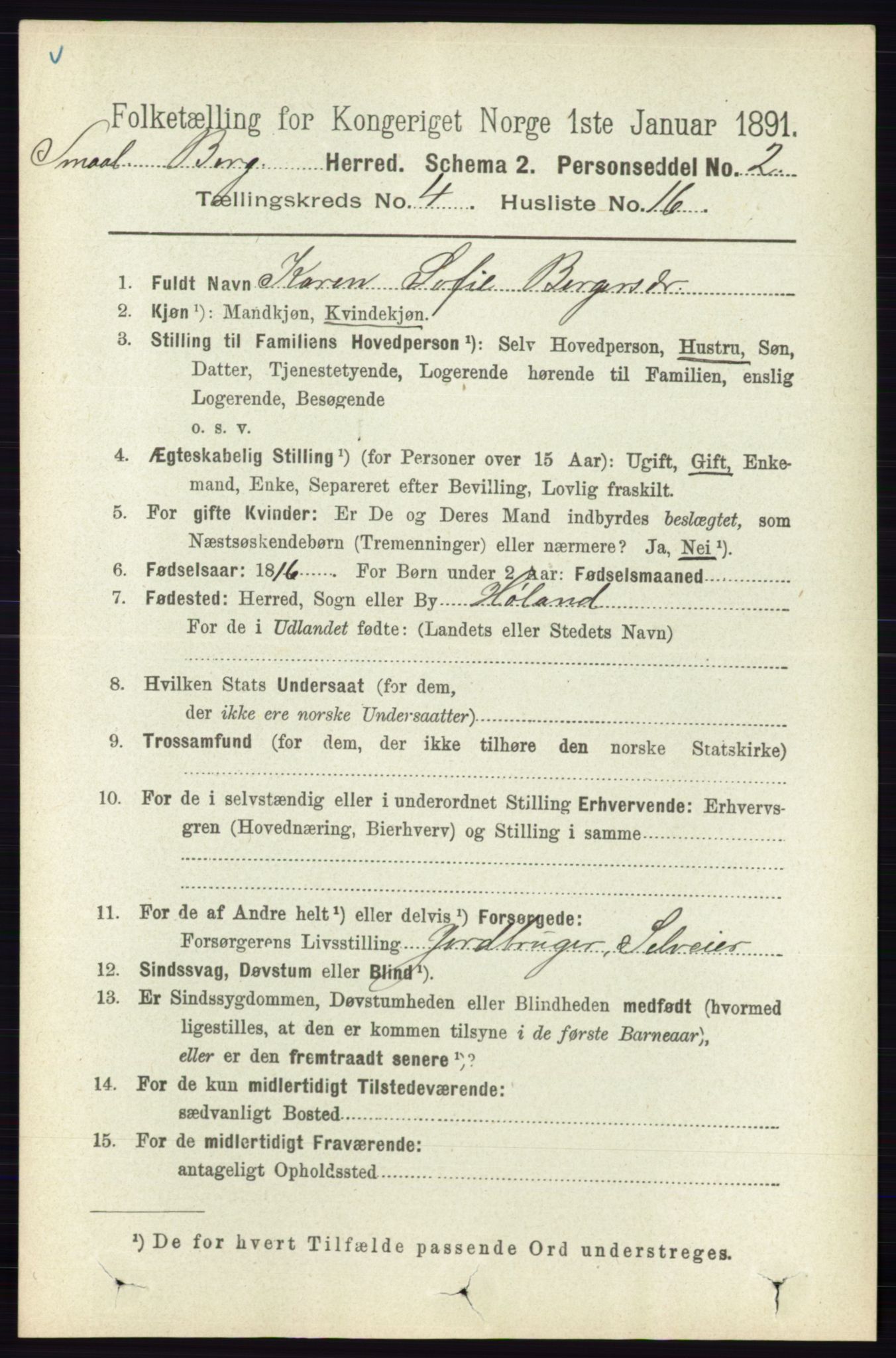 RA, Folketelling 1891 for 0116 Berg herred, 1891, s. 2906