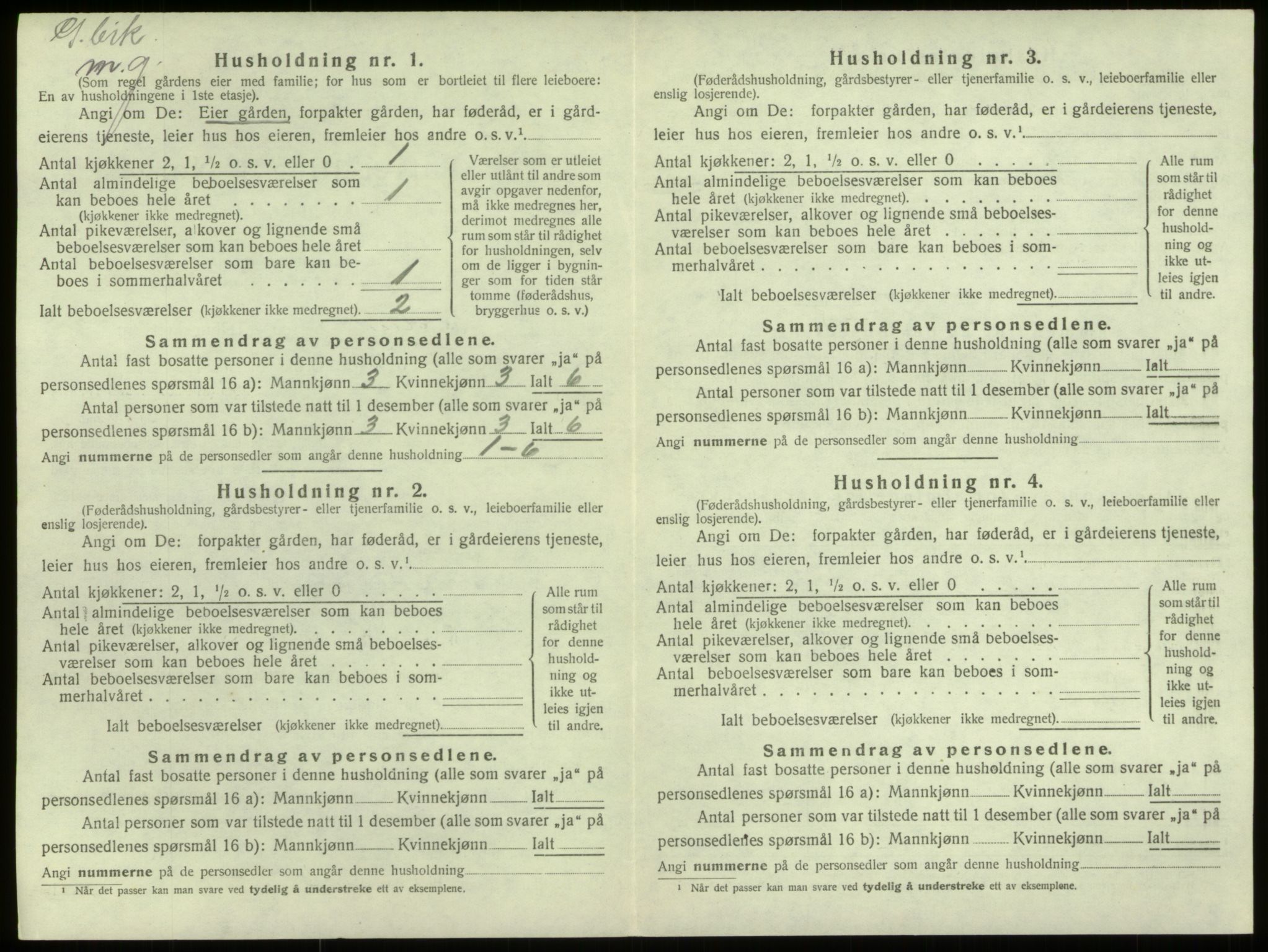 SAB, Folketelling 1920 for 1441 Selje herred, 1920, s. 452