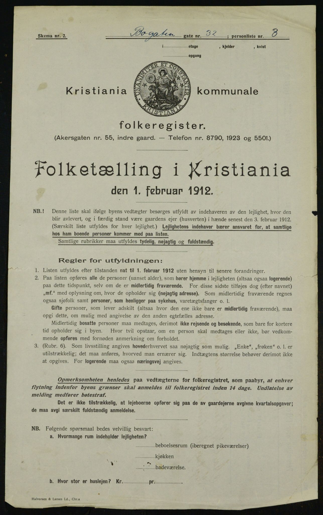 OBA, Kommunal folketelling 1.2.1912 for Kristiania, 1912, s. 11235