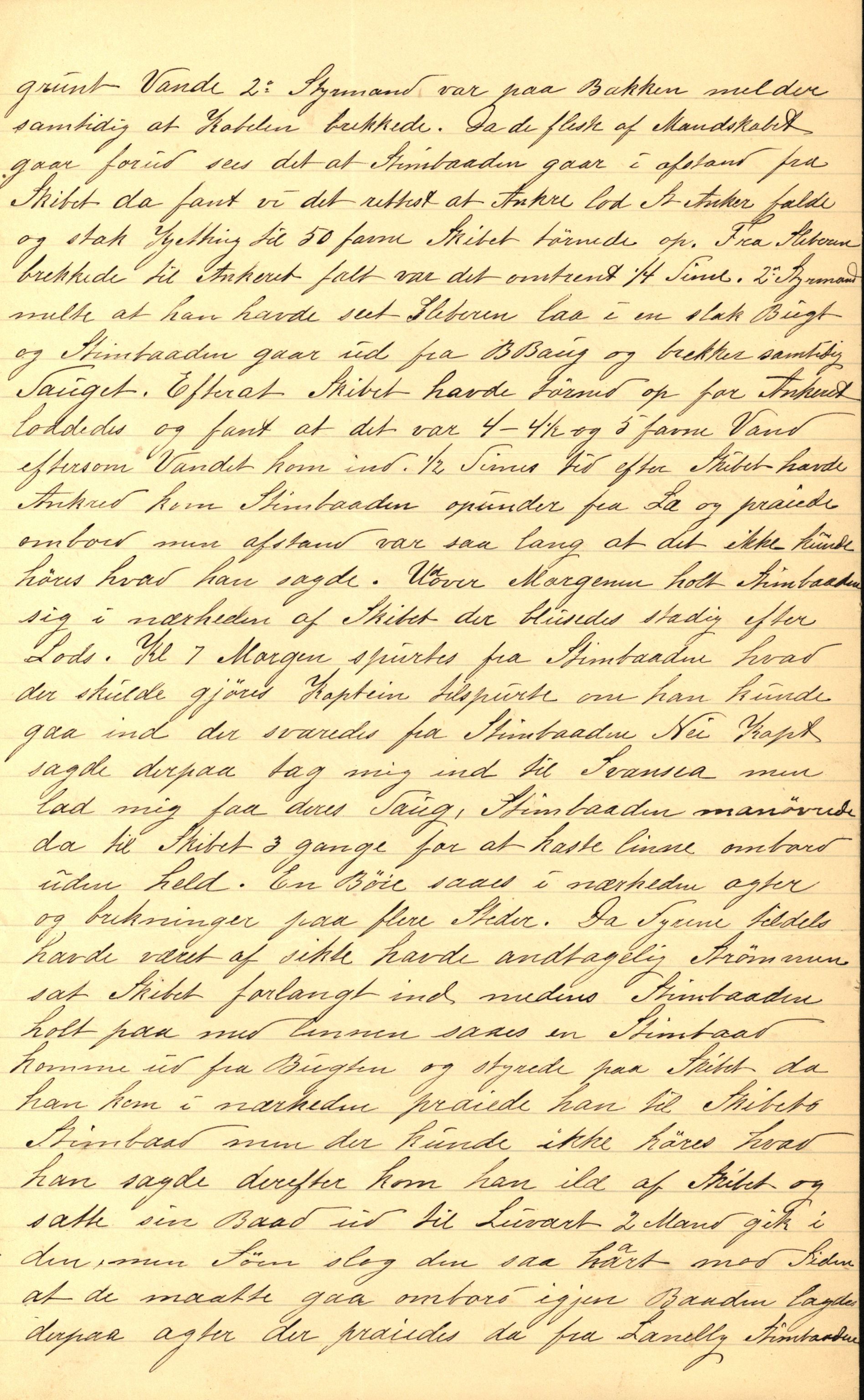 Pa 63 - Østlandske skibsassuranceforening, VEMU/A-1079/G/Ga/L0022/0009: Havaridokumenter / Svend Føyn, Sylvia, Særimner, Magna av Fredrikstad, 1888, s. 22