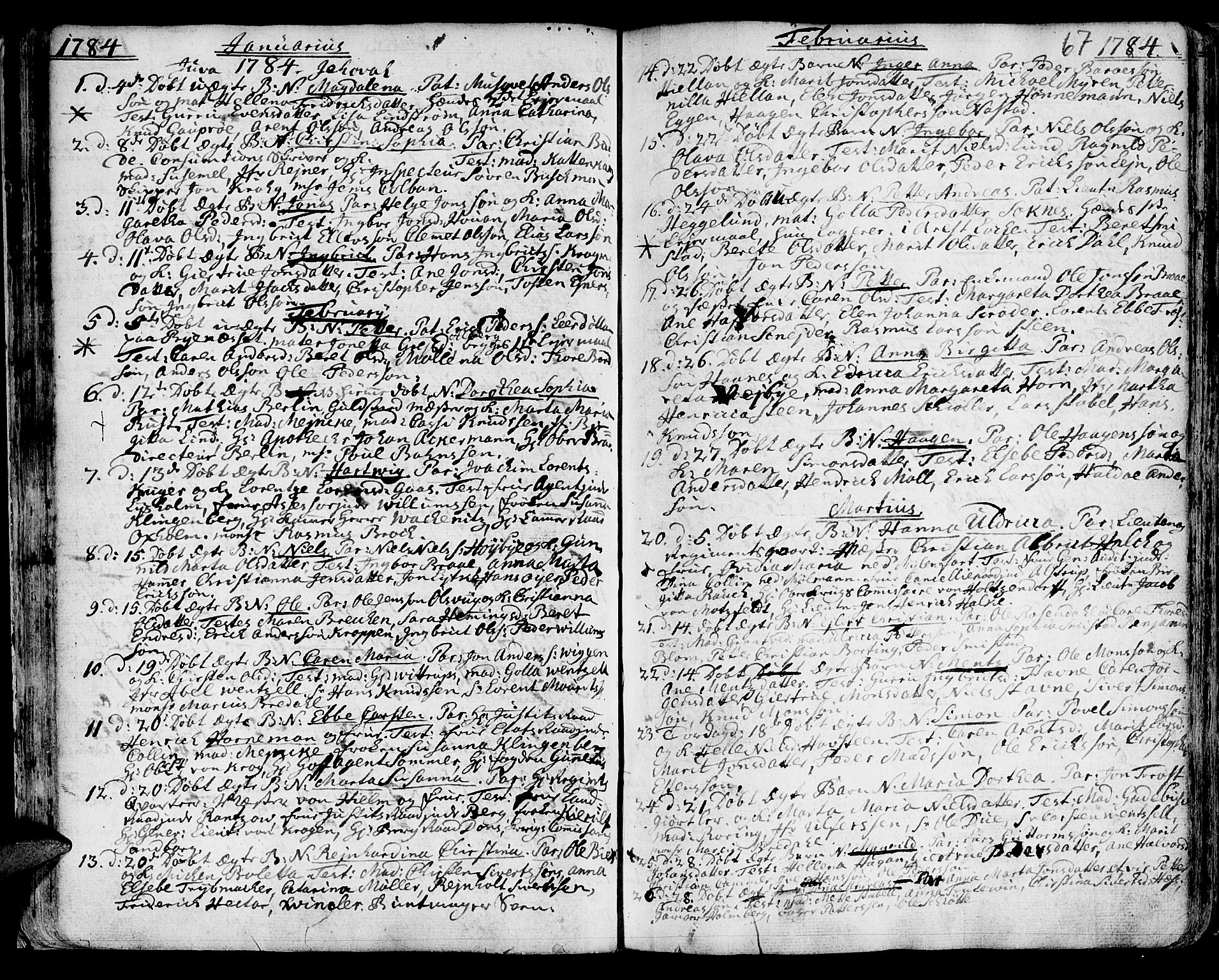 Ministerialprotokoller, klokkerbøker og fødselsregistre - Sør-Trøndelag, AV/SAT-A-1456/601/L0039: Ministerialbok nr. 601A07, 1770-1819, s. 67