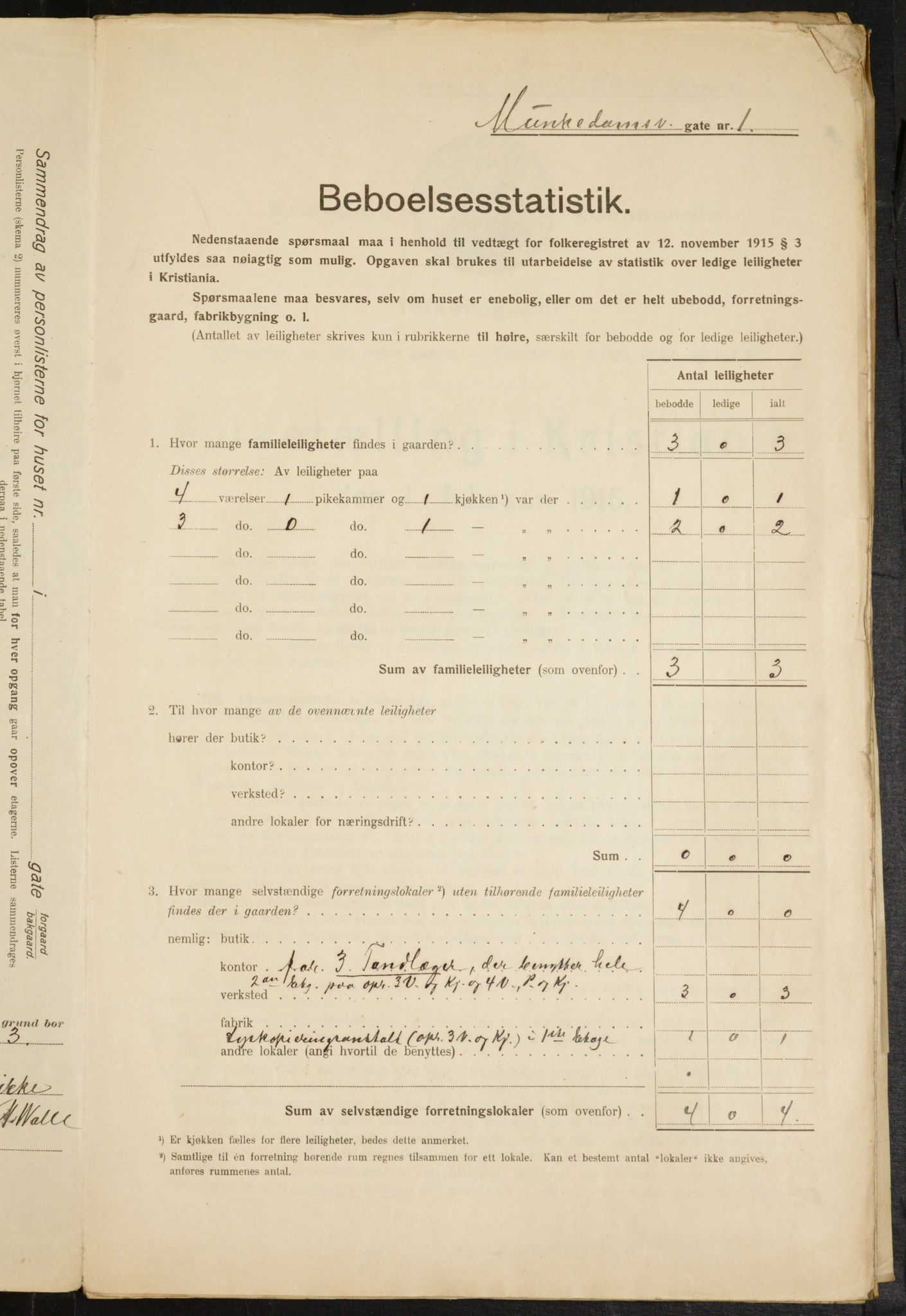 OBA, Kommunal folketelling 1.2.1916 for Kristiania, 1916, s. 68379