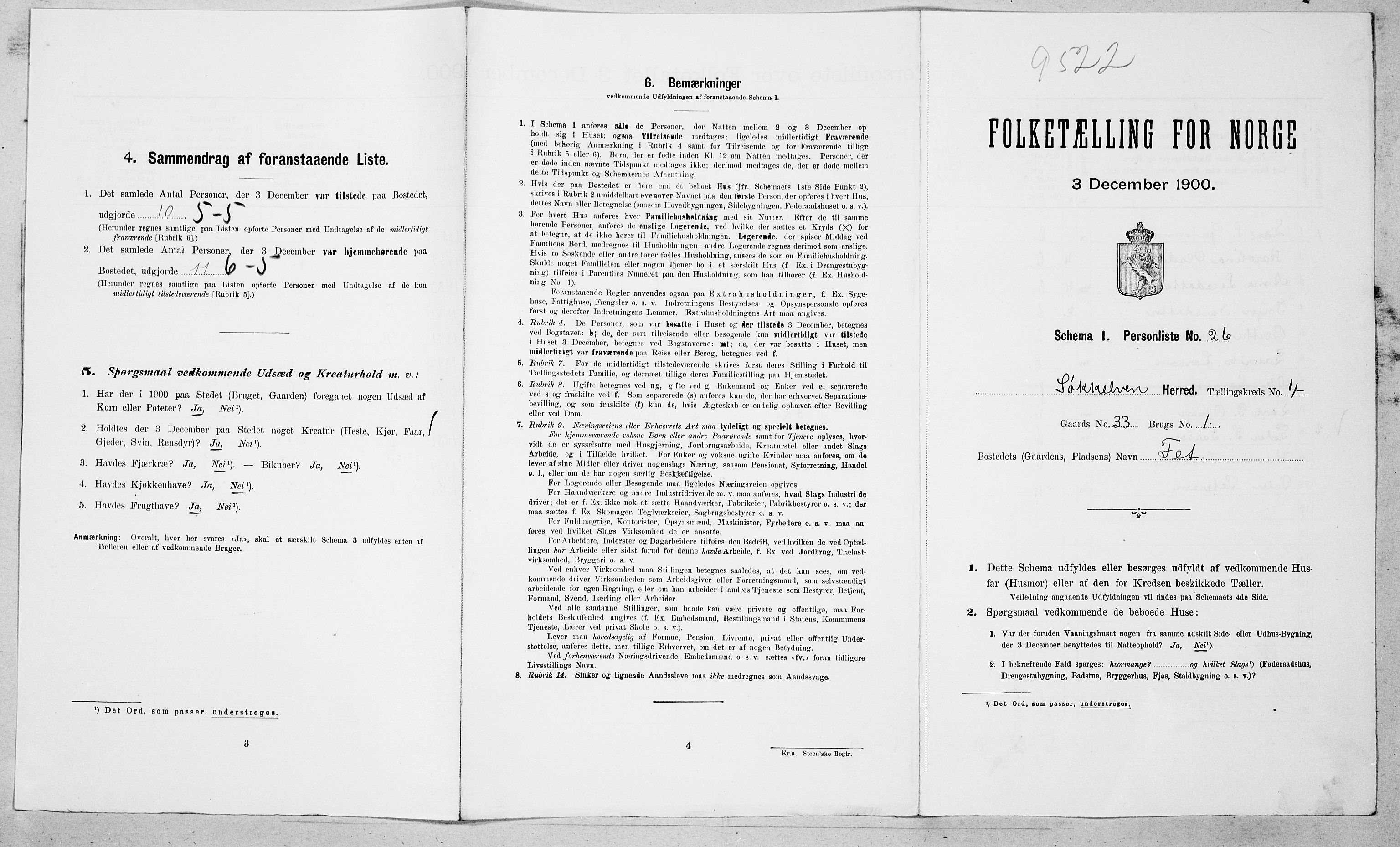 SAT, Folketelling 1900 for 1528 Sykkylven herred, 1900, s. 525