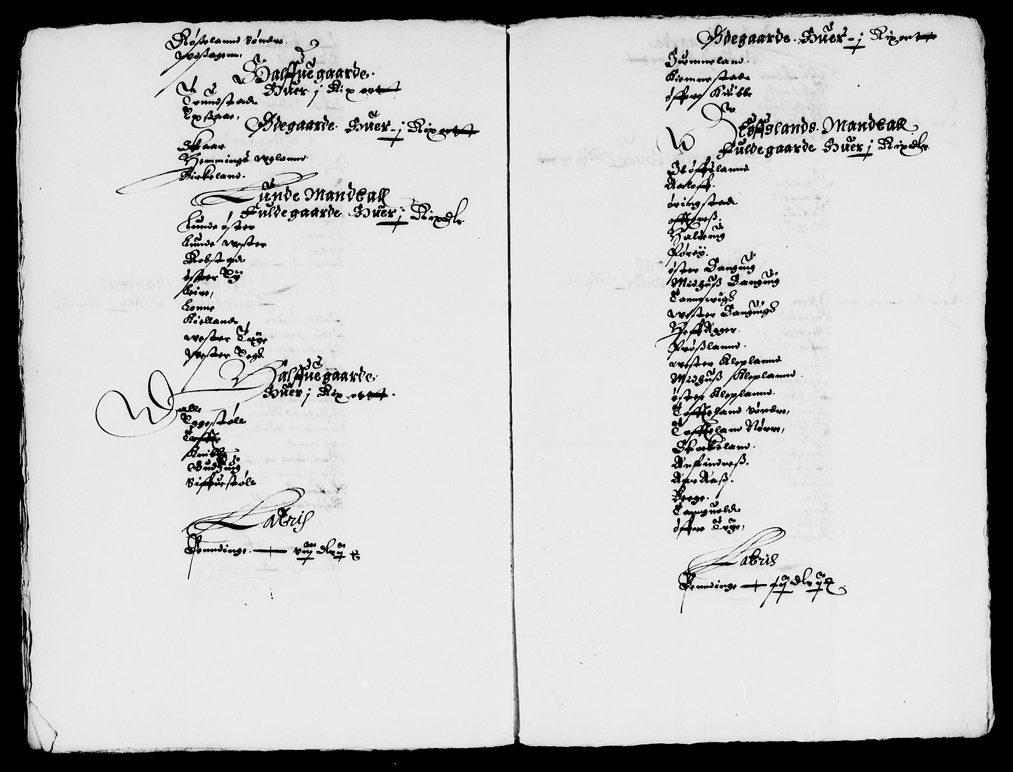 Rentekammeret inntil 1814, Reviderte regnskaper, Lensregnskaper, AV/RA-EA-5023/R/Rb/Rbq/L0022: Nedenes len. Mandals len. Råbyggelag., 1632-1634