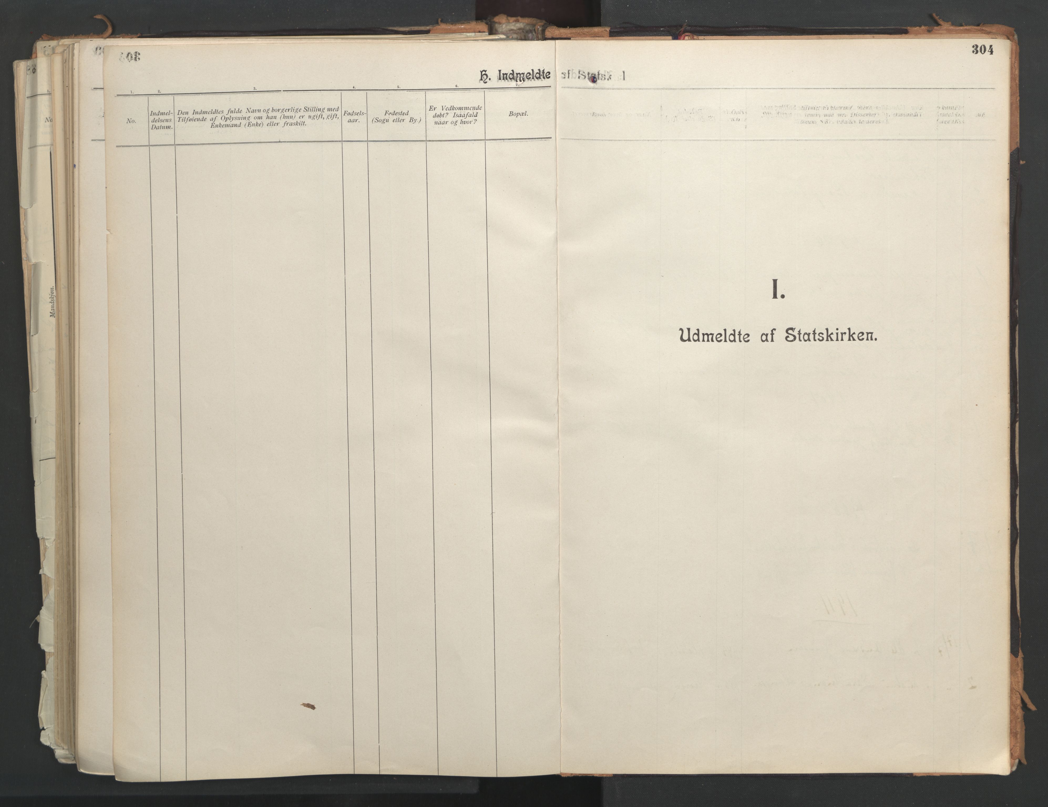 Ministerialprotokoller, klokkerbøker og fødselsregistre - Nordland, AV/SAT-A-1459/851/L0724: Ministerialbok nr. 851A01, 1901-1922, s. 304