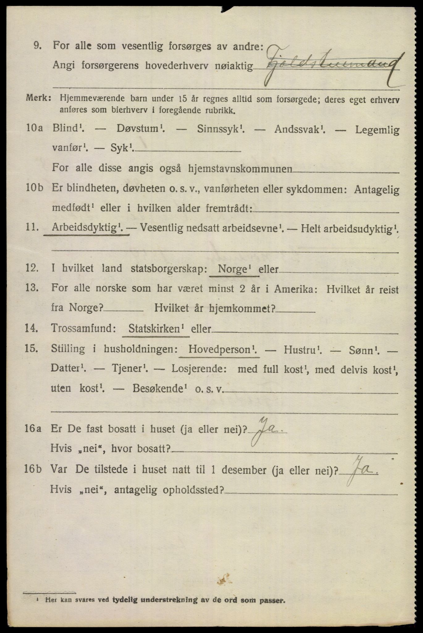 SAKO, Folketelling 1920 for 0618 Hemsedal herred, 1920, s. 3109