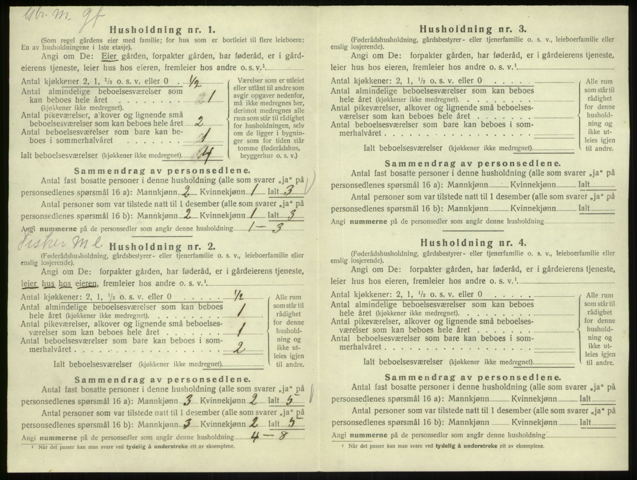 SAB, Folketelling 1920 for 1264 Austrheim herred, 1920, s. 650