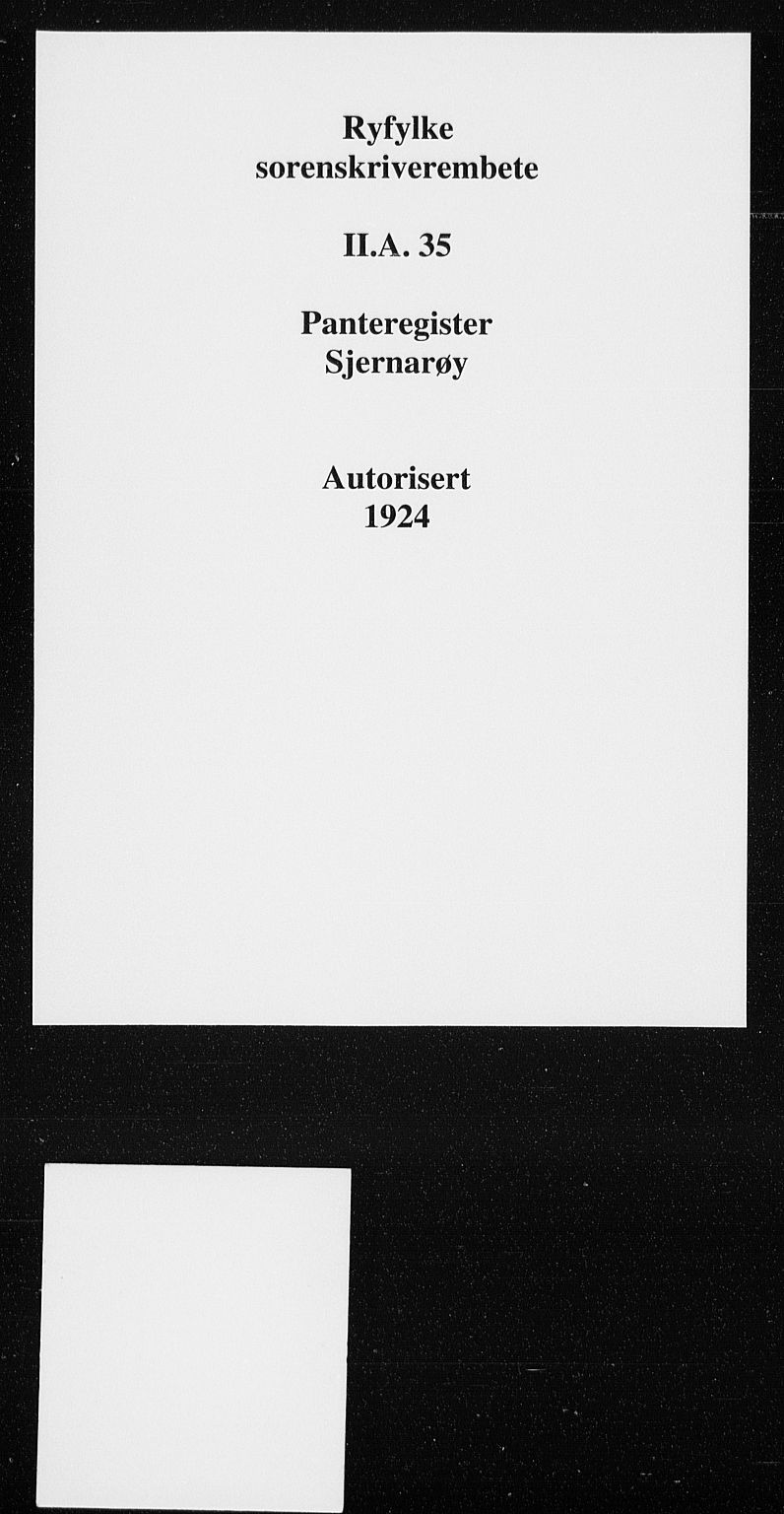 Ryfylke tingrett, SAST/A-100055/001/II/IIA/L0035: Panteregister nr. II A 35, 1924