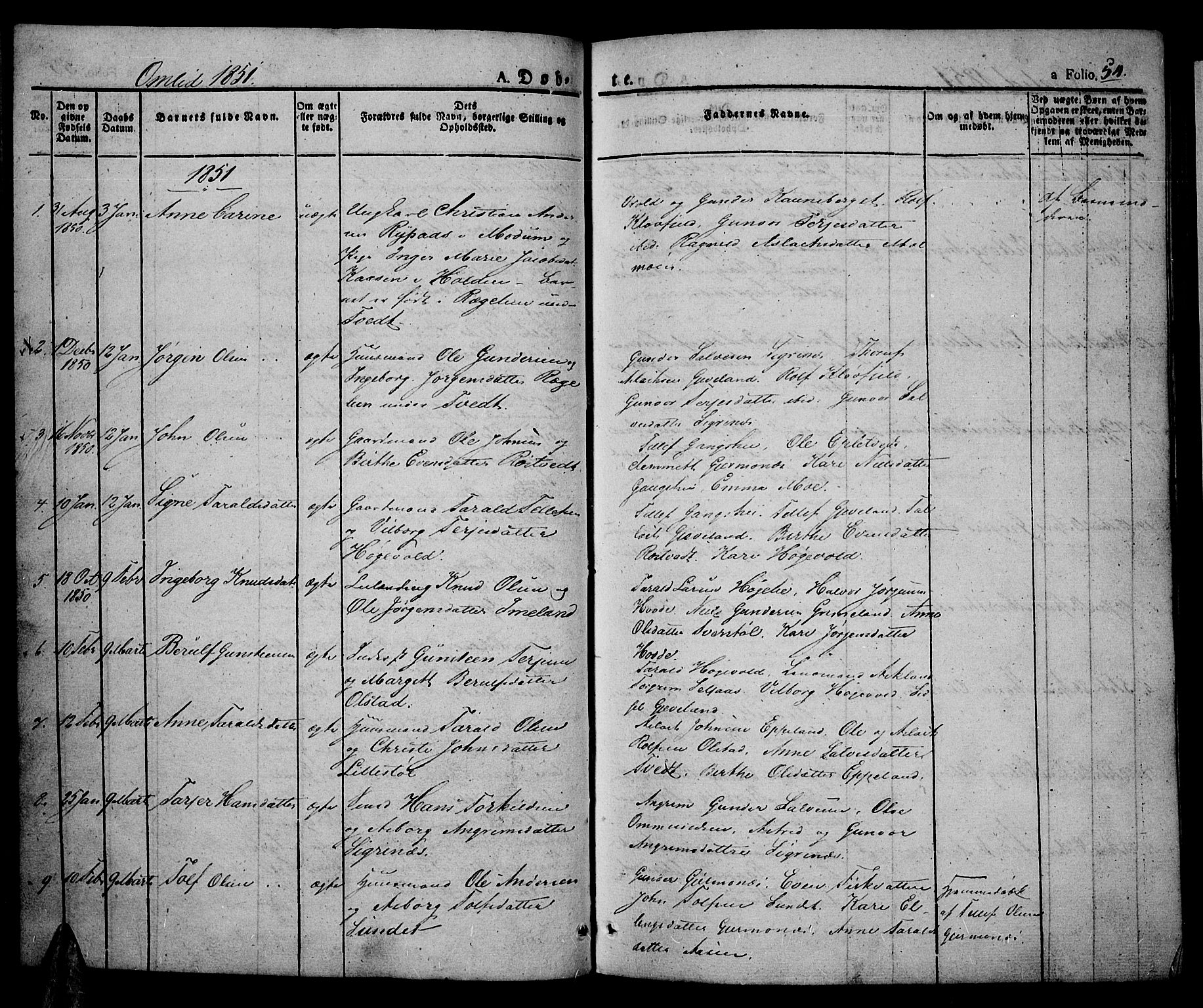 Åmli sokneprestkontor, AV/SAK-1111-0050/F/Fa/Fac/L0007: Ministerialbok nr. A 7 /1, 1829-1851, s. 54