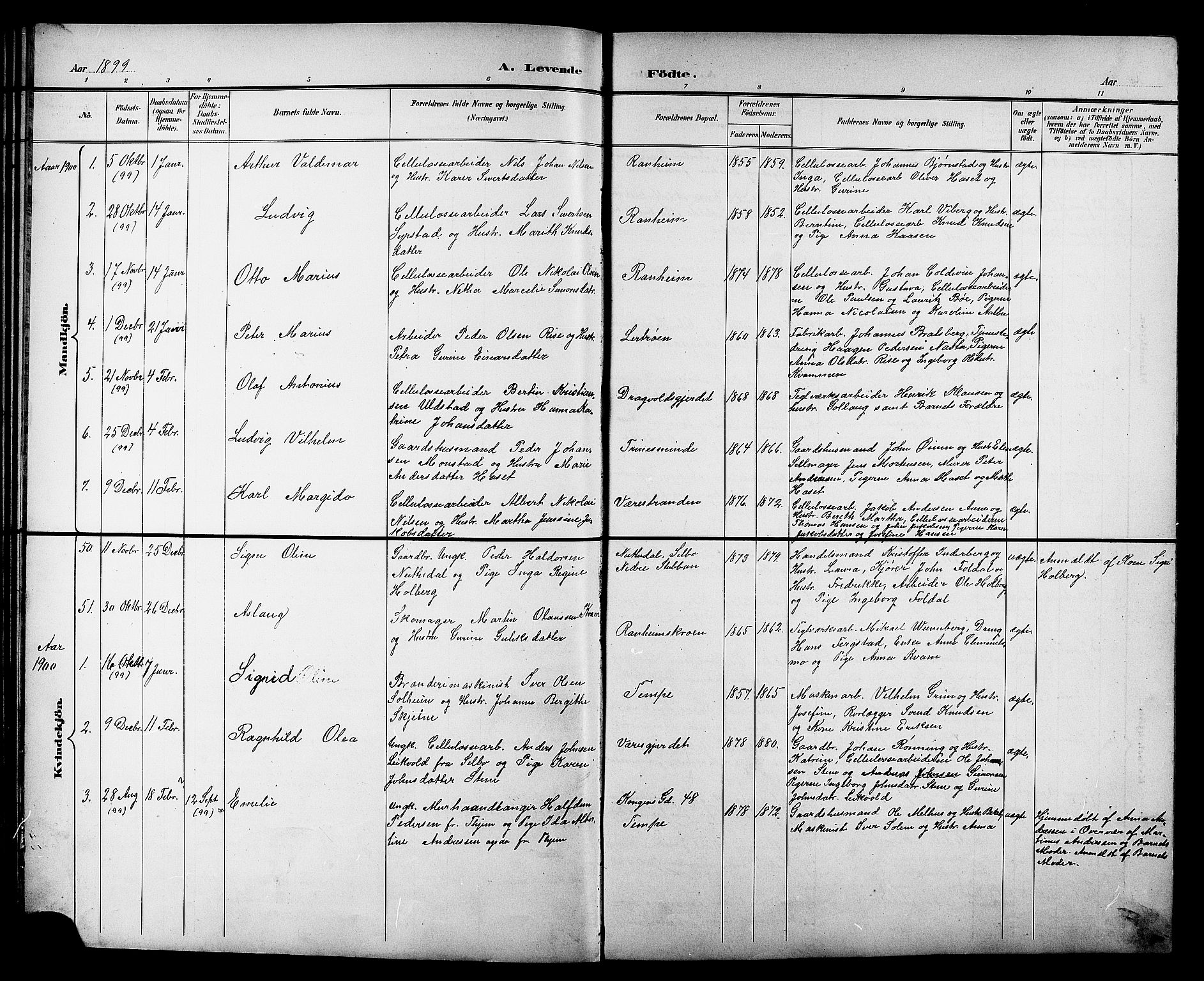 Ministerialprotokoller, klokkerbøker og fødselsregistre - Sør-Trøndelag, AV/SAT-A-1456/606/L0313: Klokkerbok nr. 606C09, 1895-1910