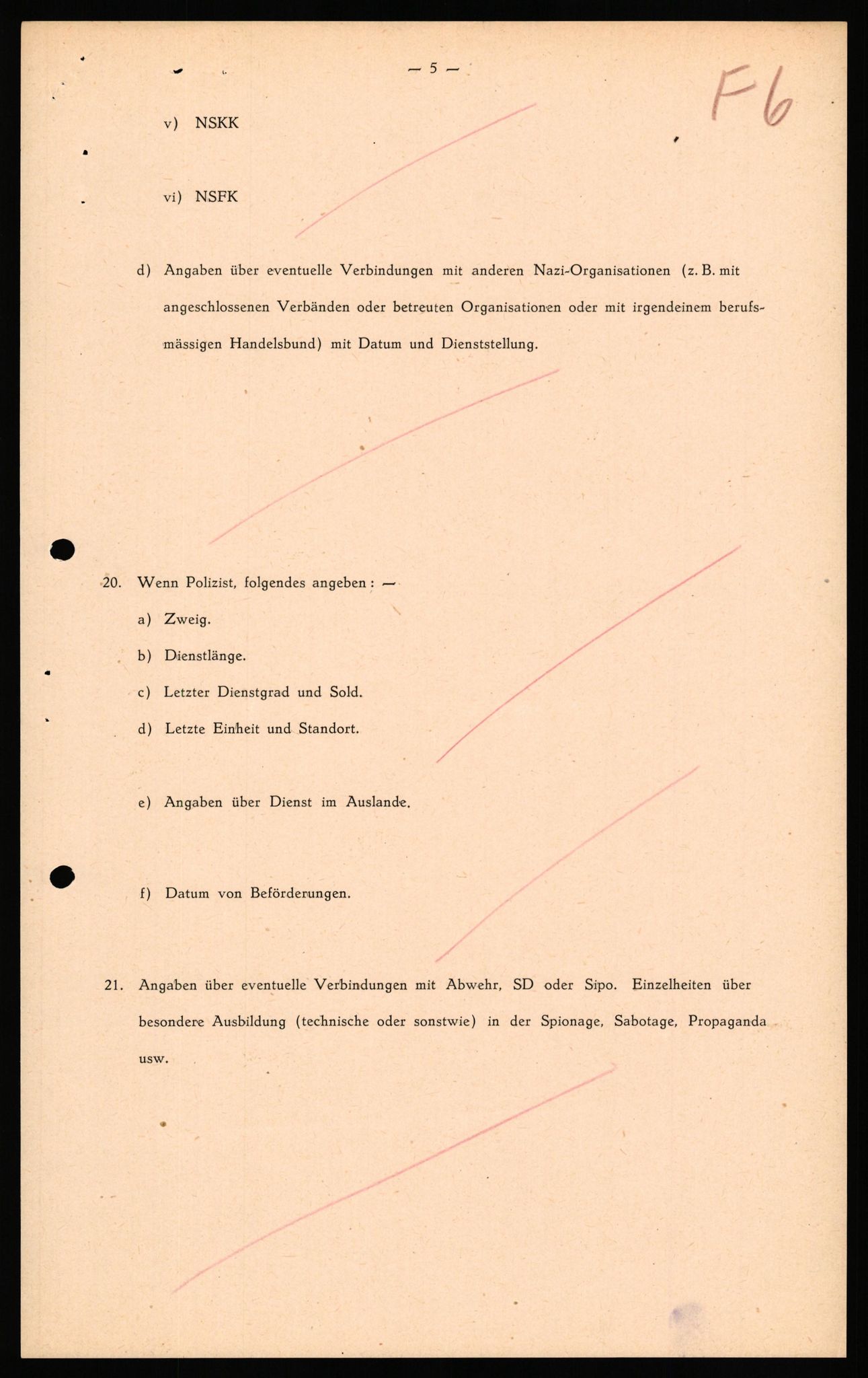 Forsvaret, Forsvarets overkommando II, AV/RA-RAFA-3915/D/Db/L0038: CI Questionaires. Tyske okkupasjonsstyrker i Norge. Østerrikere., 1945-1946, s. 282