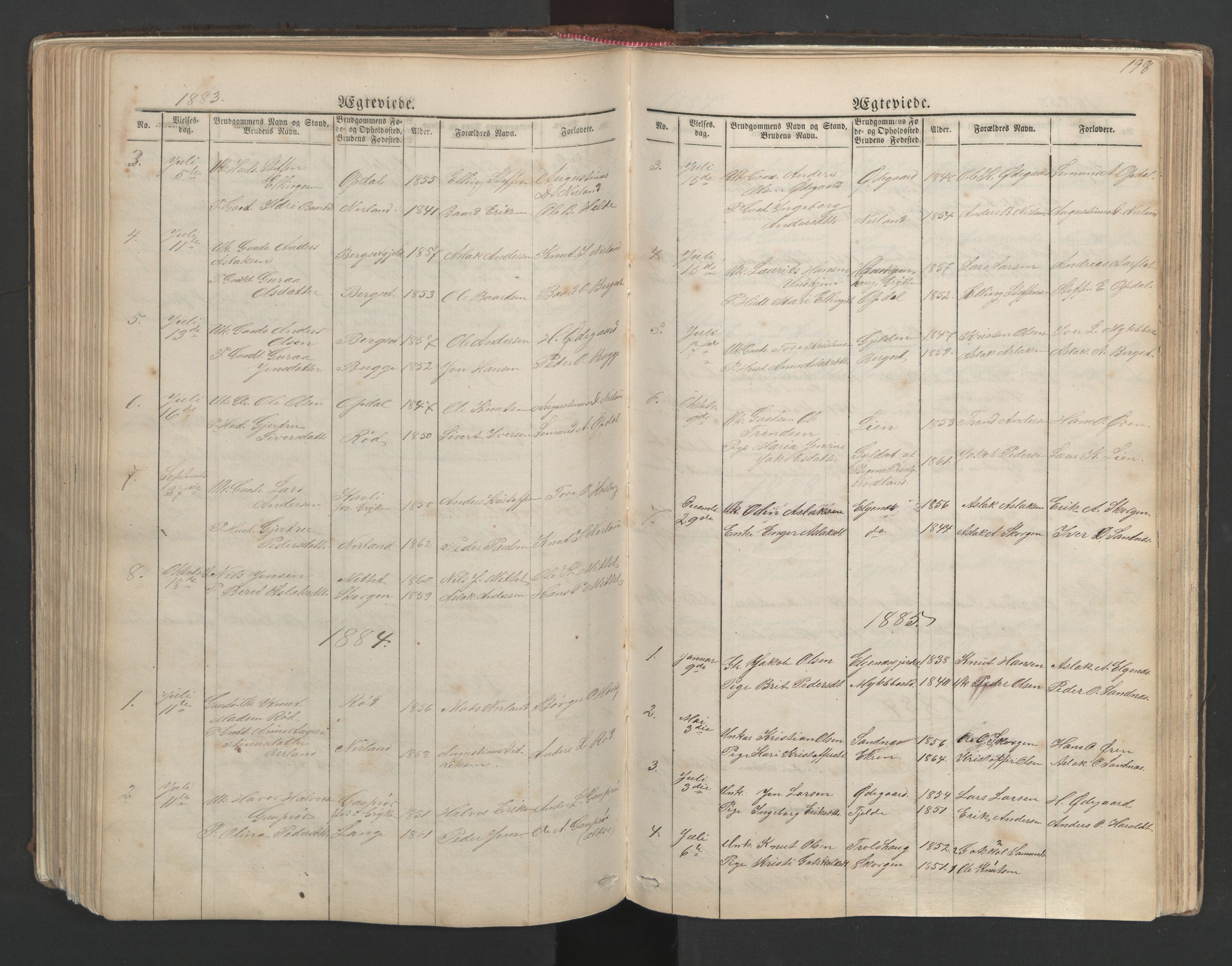 Ministerialprotokoller, klokkerbøker og fødselsregistre - Møre og Romsdal, AV/SAT-A-1454/554/L0645: Klokkerbok nr. 554C02, 1867-1946, s. 198