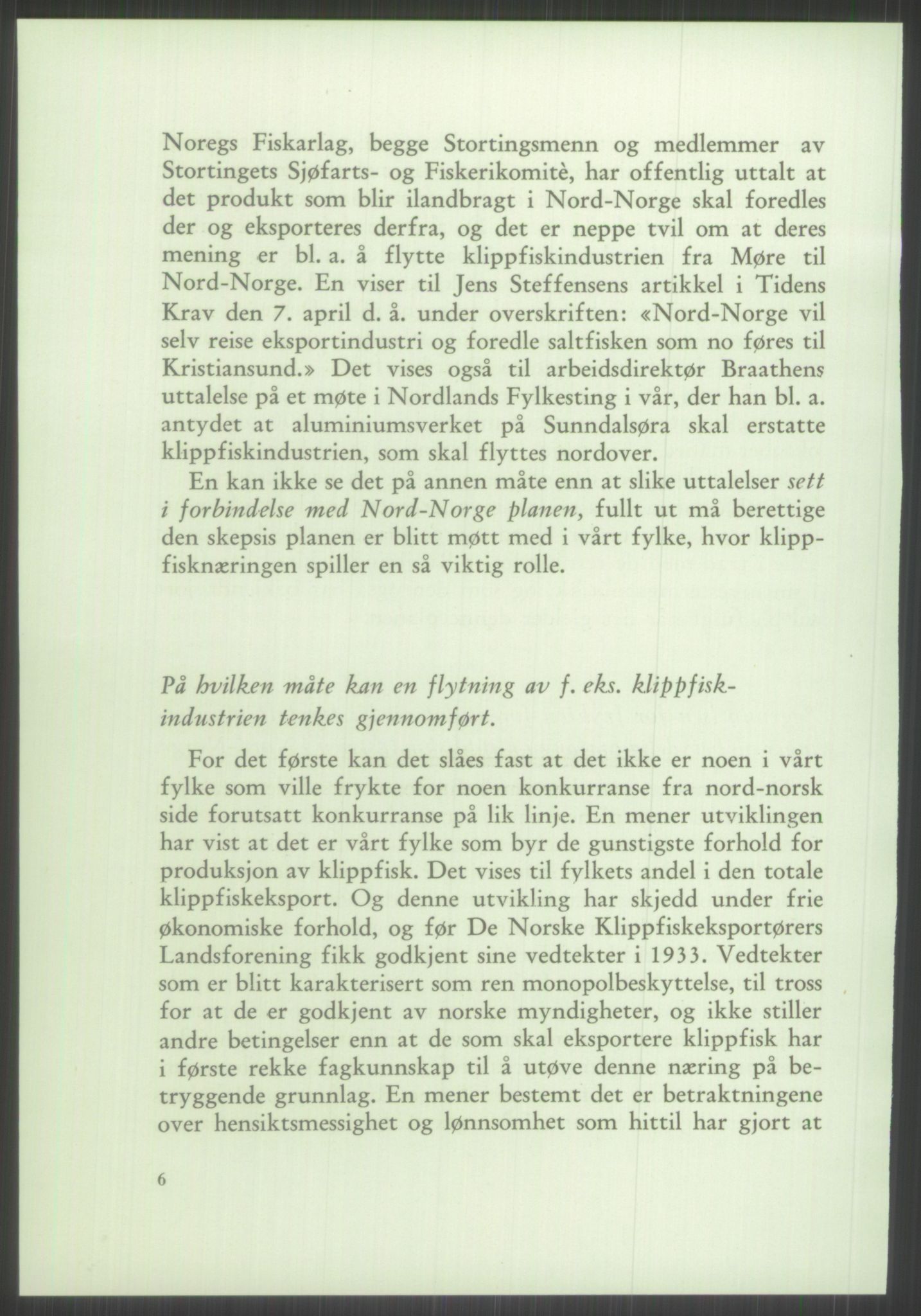 Høyres Hovedorganisasjon, RA/PA-0583/1/D/Dd/L0131: 21 Stortinget/23 Statsministeren. Regjeringen, 1951-1965, s. 1208