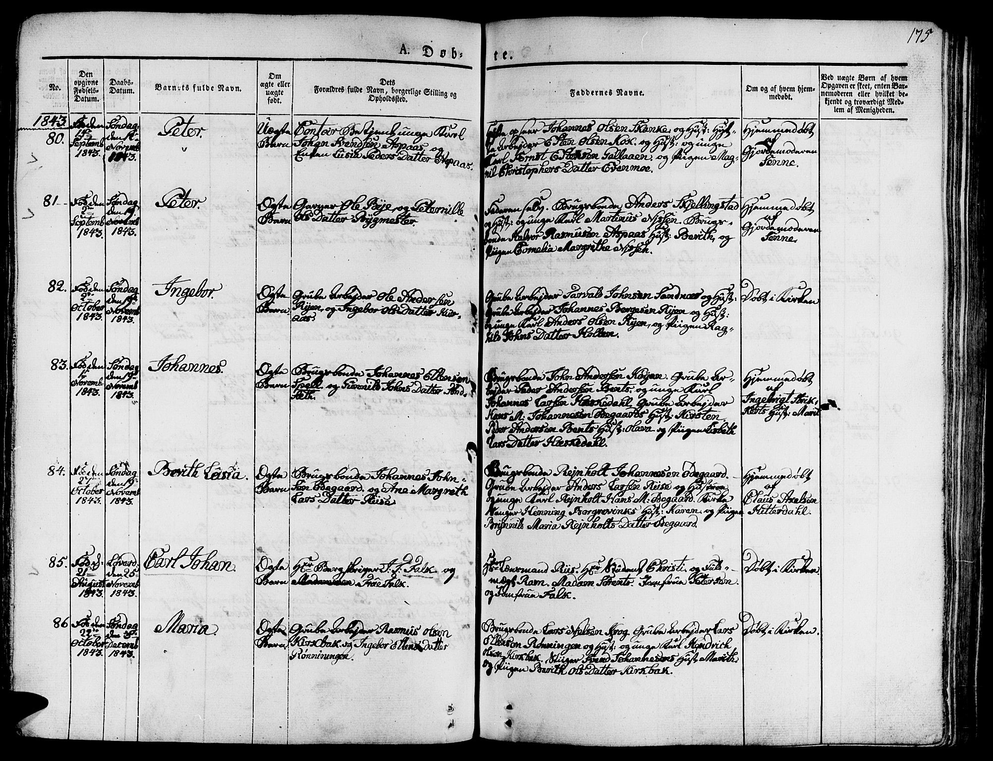 Ministerialprotokoller, klokkerbøker og fødselsregistre - Sør-Trøndelag, SAT/A-1456/681/L0930: Ministerialbok nr. 681A08, 1829-1844, s. 175
