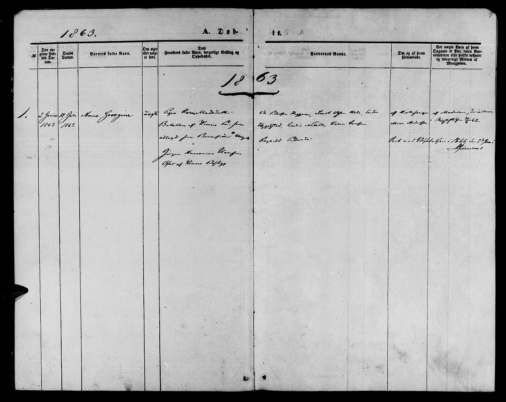Ministerialprotokoller, klokkerbøker og fødselsregistre - Møre og Romsdal, SAT/A-1454/559/L0713: Ministerialbok nr. 559A01, 1861-1886, s. 3