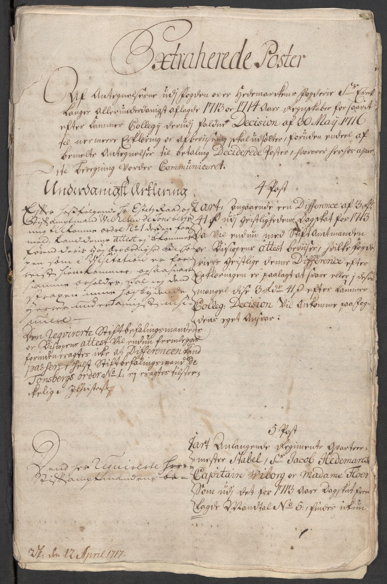 Rentekammeret inntil 1814, Reviderte regnskaper, Fogderegnskap, AV/RA-EA-4092/R16/L1052: Fogderegnskap Hedmark, 1714, s. 173